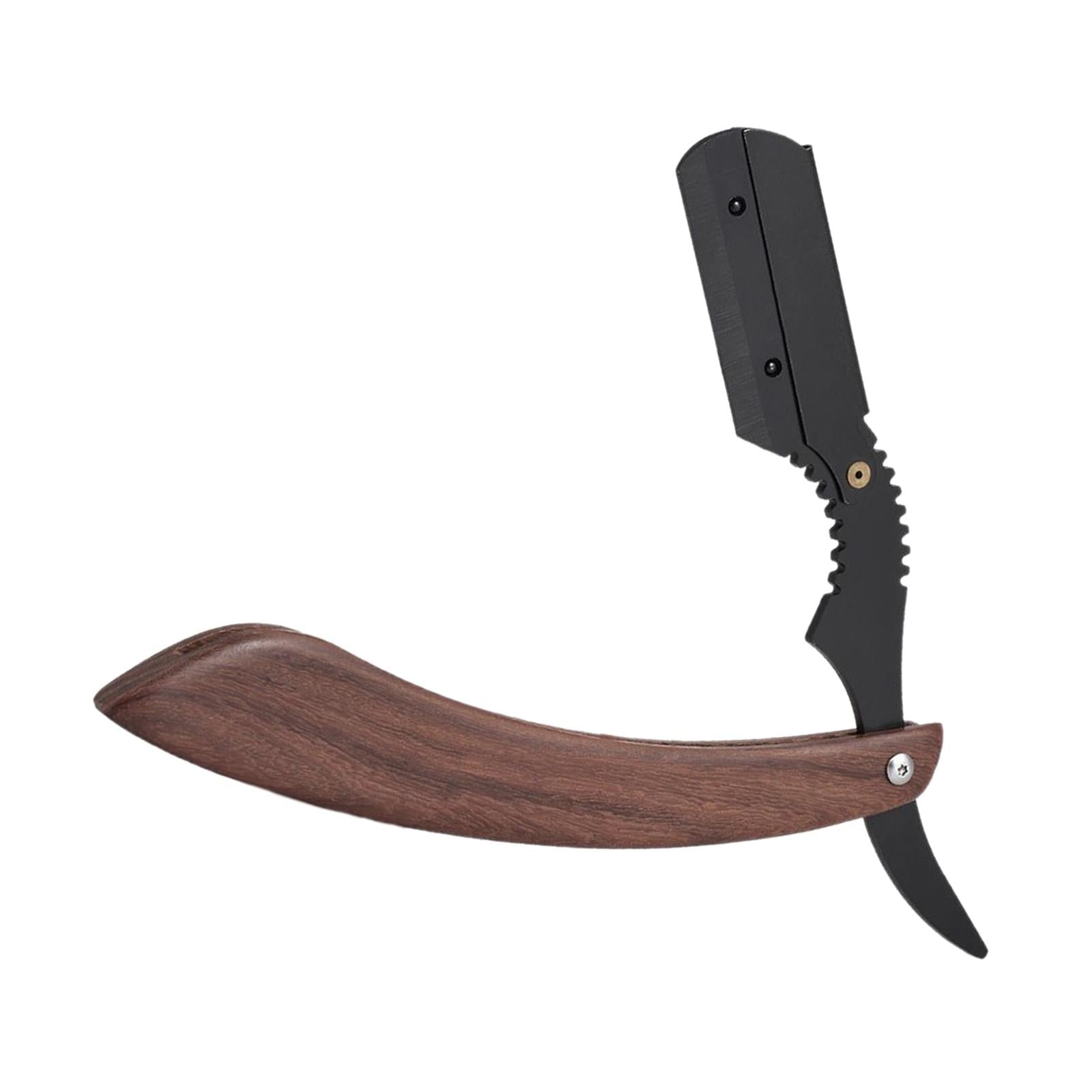 Straight Edge Razor for Man Wood Handle Rust Free Close Shaving Professional