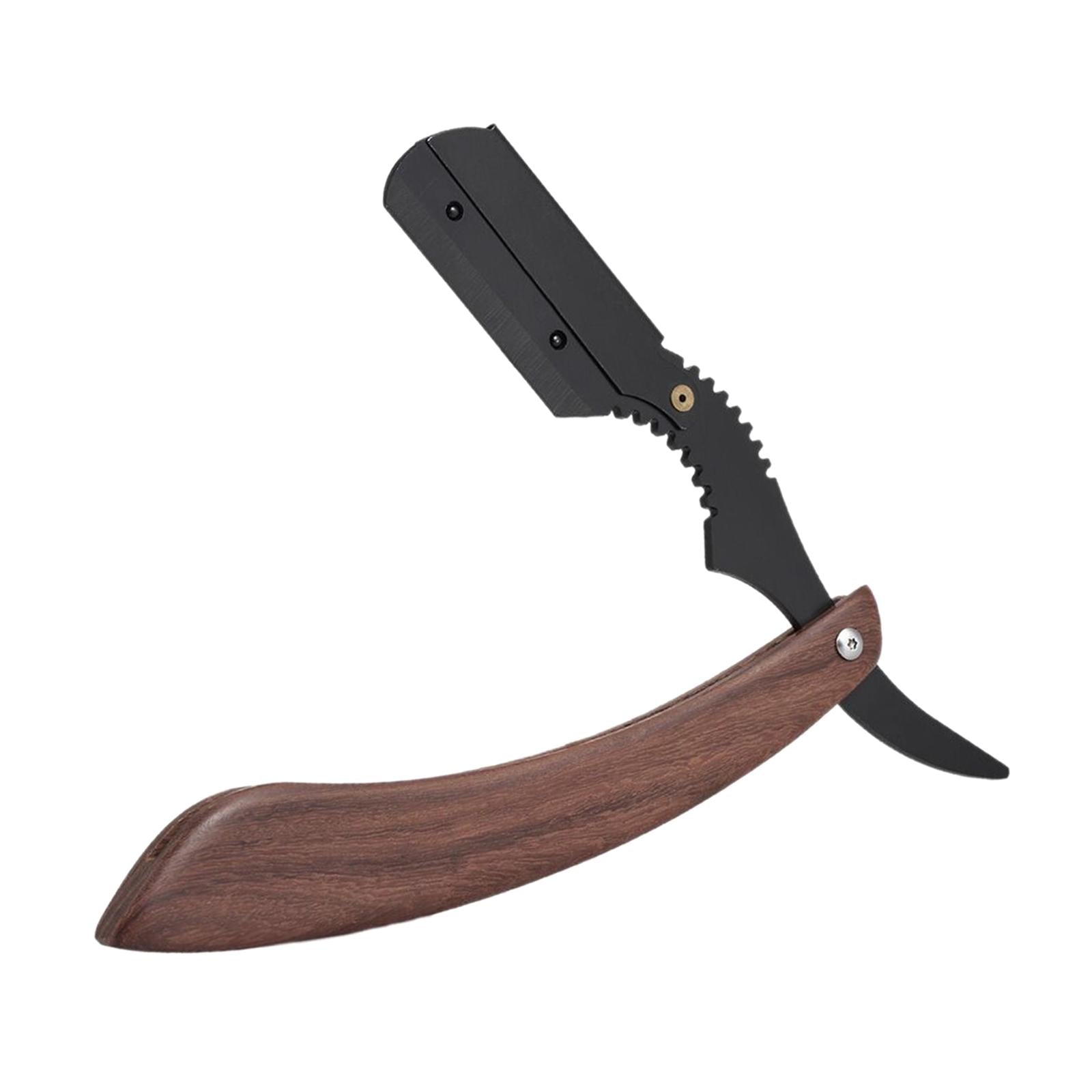 Straight Edge Razor for Man Wood Handle Rust Free Close Shaving Professional