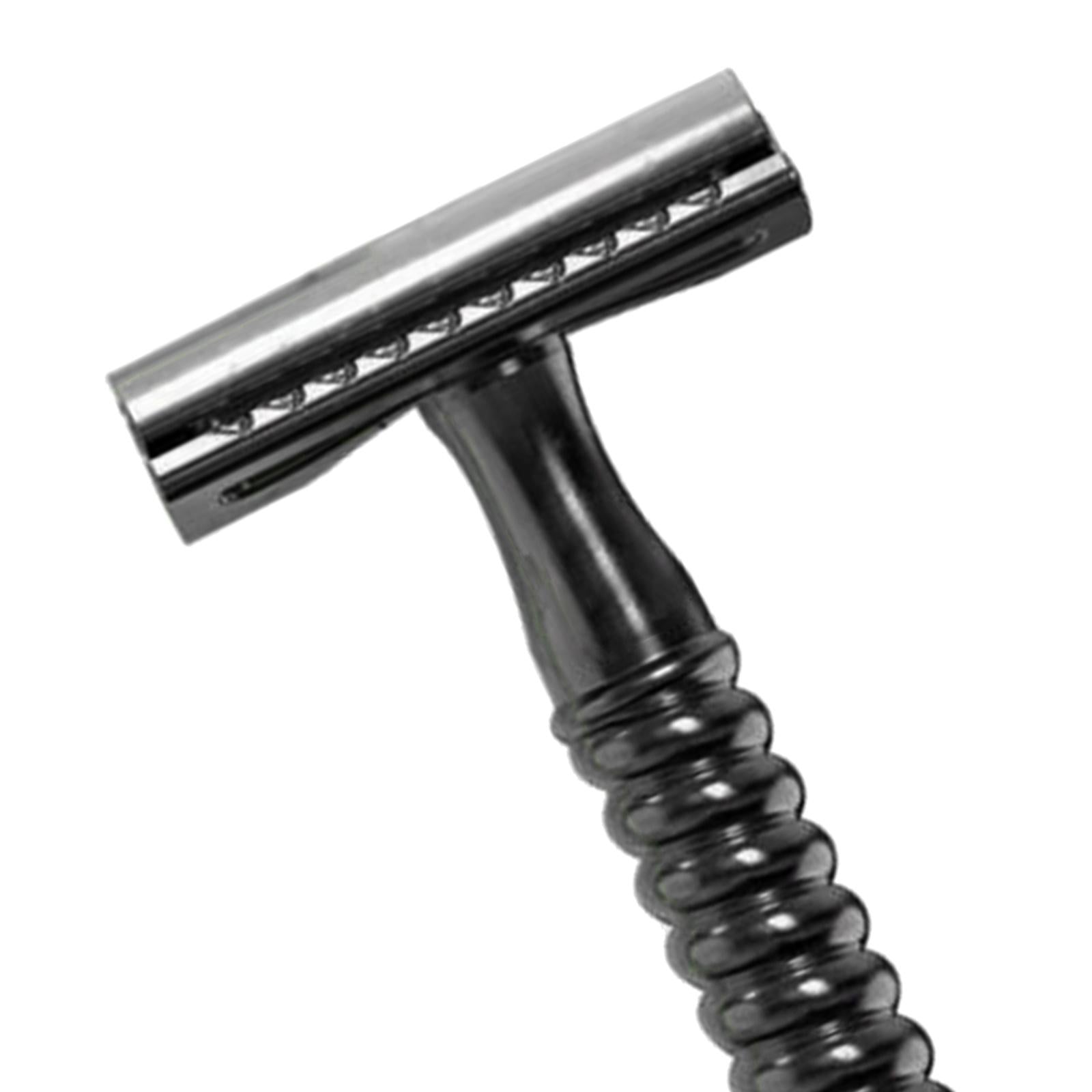 Metal Safety Razor Double Sided Premium One Single Travel Black