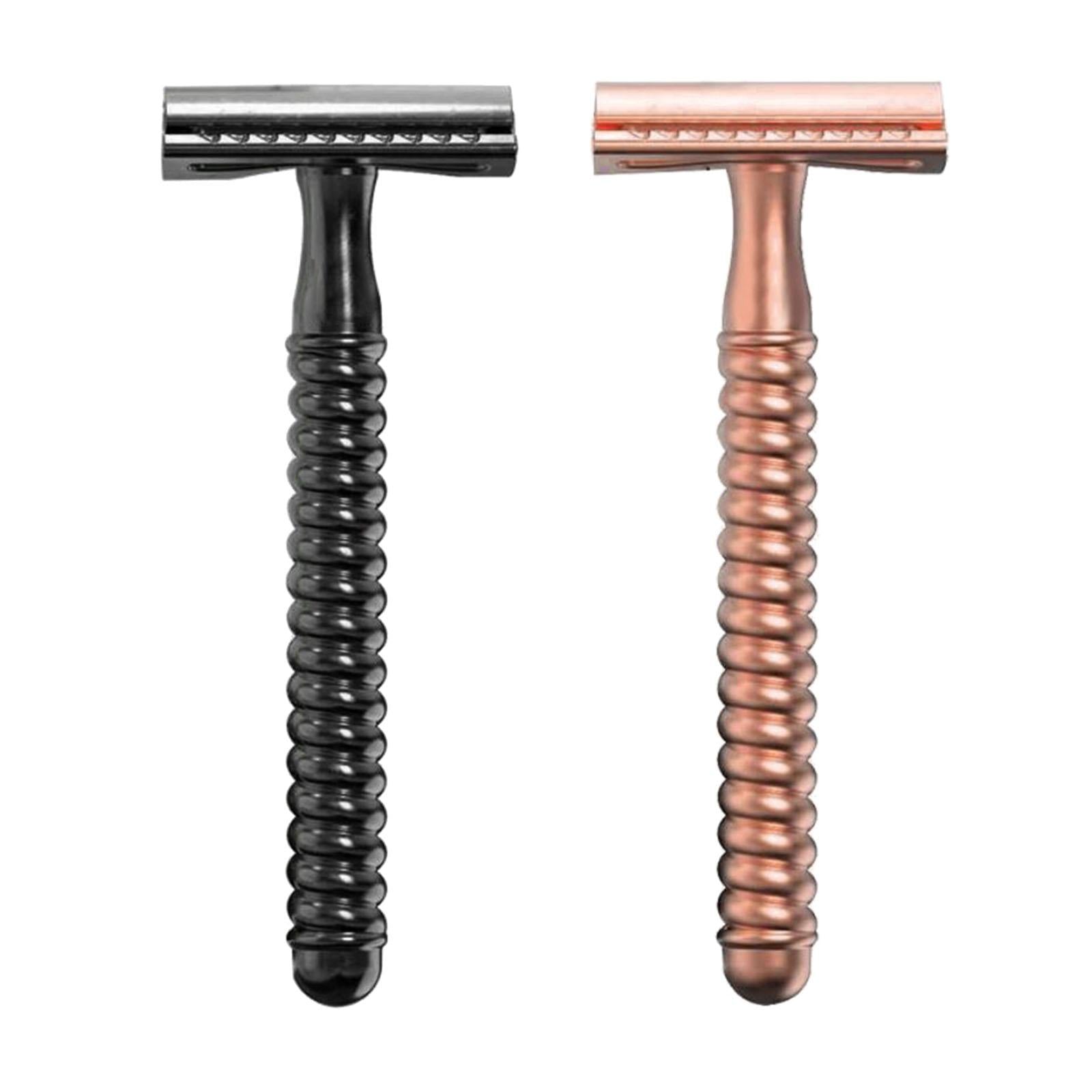 Metal Safety Razor Double Sided Premium One Single Travel Black