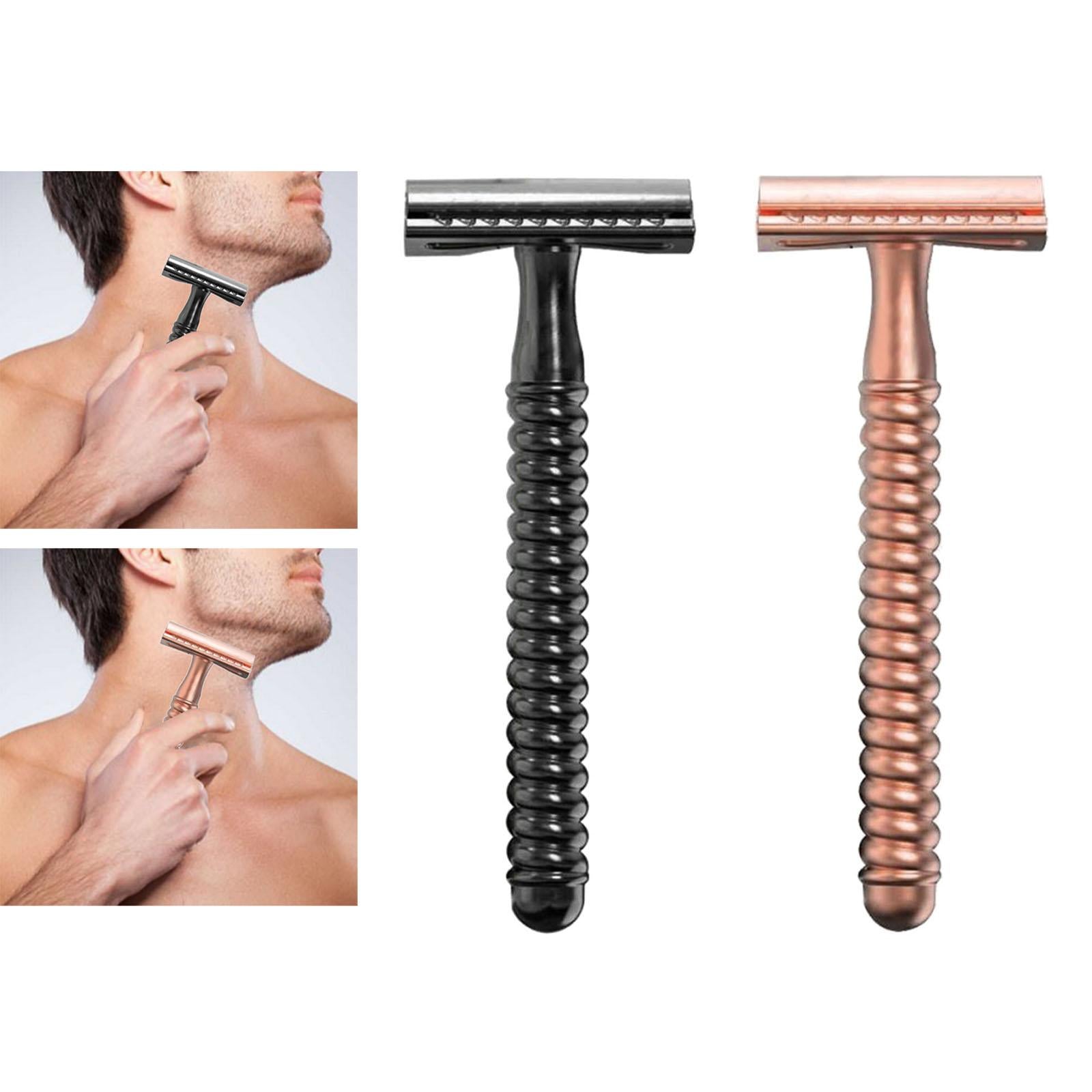 Metal Safety Razor Double Sided Premium One Single Travel Black