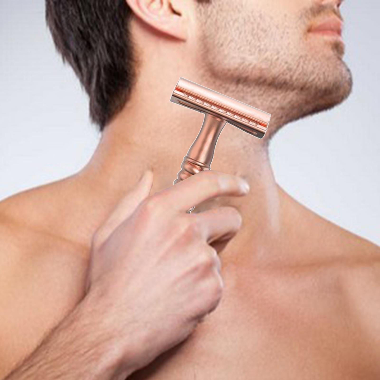 Metal Safety Razor Double Sided Premium One Single Travel Rose Golden