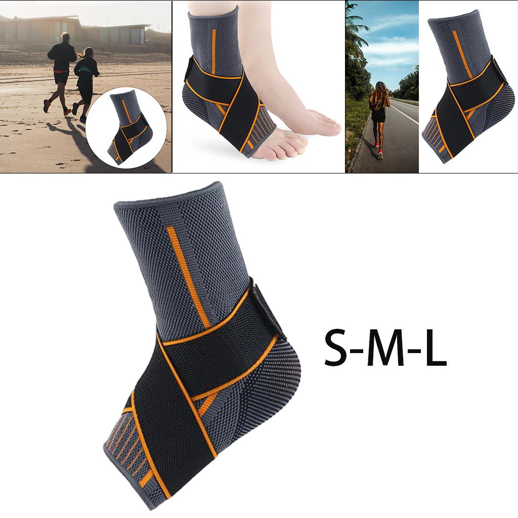 Adjustable Ankle Support Brace Elastic Foot Protection for Sports S 35-36