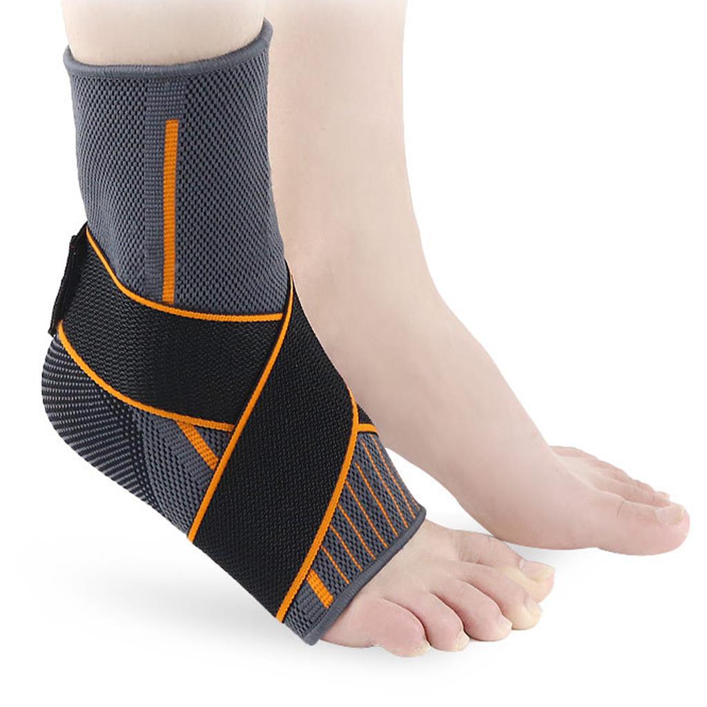 Adjustable Ankle Support Brace Elastic Foot Protection for Sports M 37-39