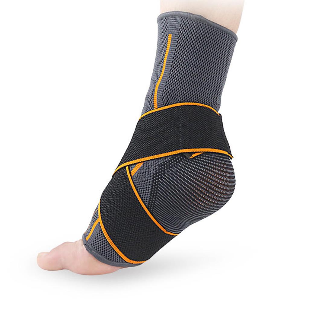 Adjustable Ankle Support Brace Elastic Foot Protection for Sports M 37-39