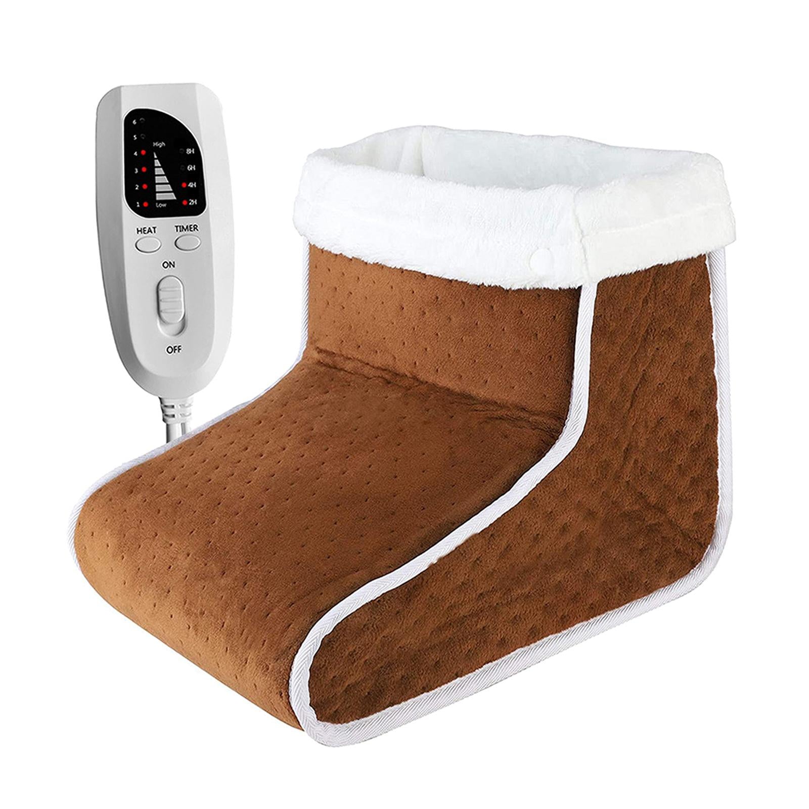1PC Electric Foot Warmer Feet Heater With 6 Temperature Settings Washable