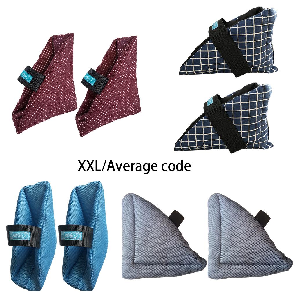 2Pcs Heel Cushion Breathable Soft for Feet Sores Patient wine point XXL