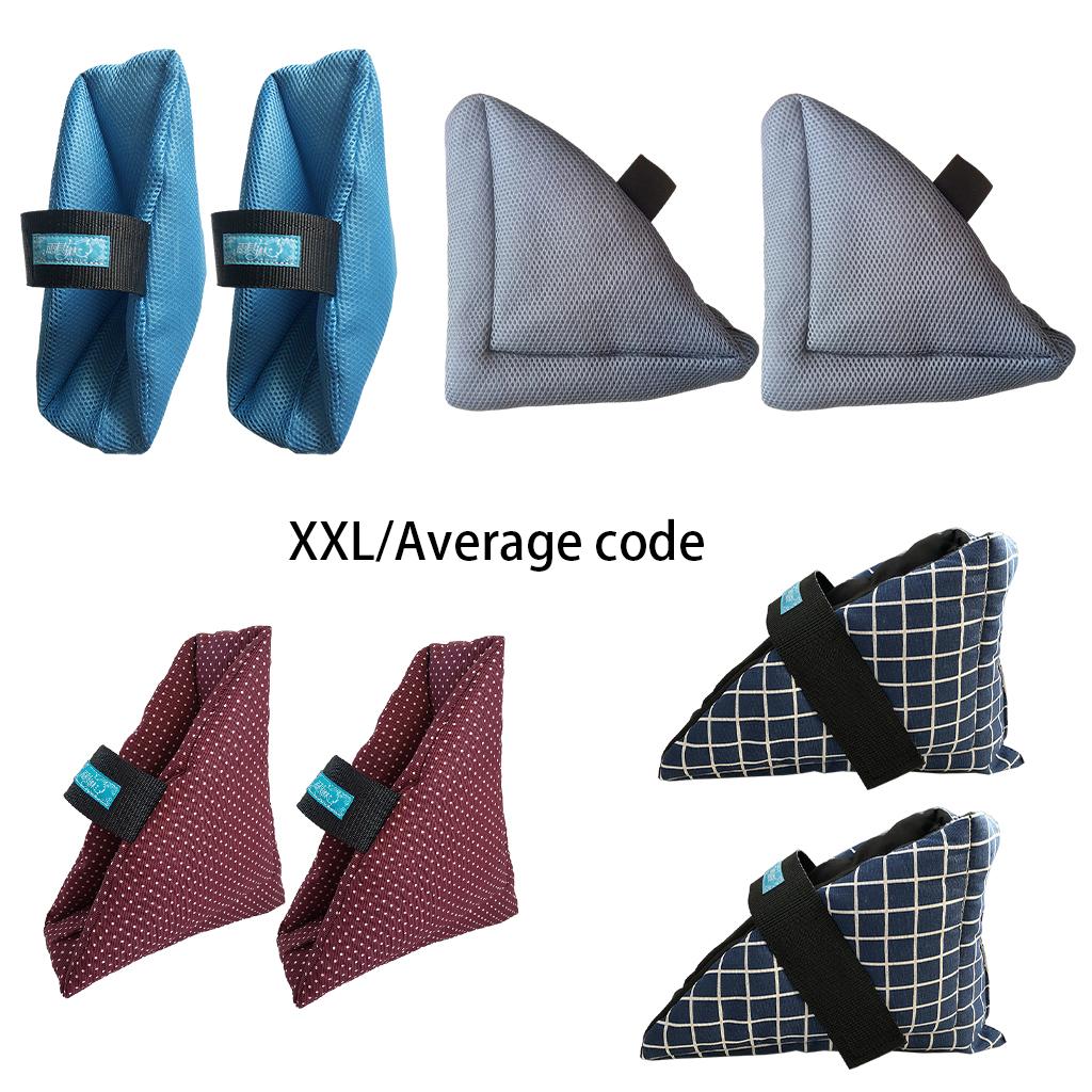 2Pcs Heel Cushion Breathable Soft for Feet Sores Patient wine point XXL