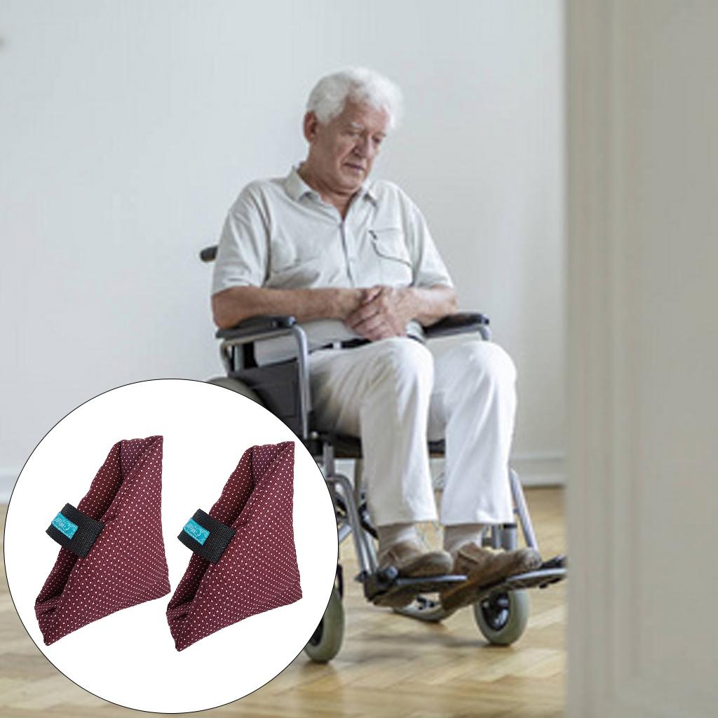 2Pcs Heel Cushion Breathable Soft for Feet Sores Patient wine point one size
