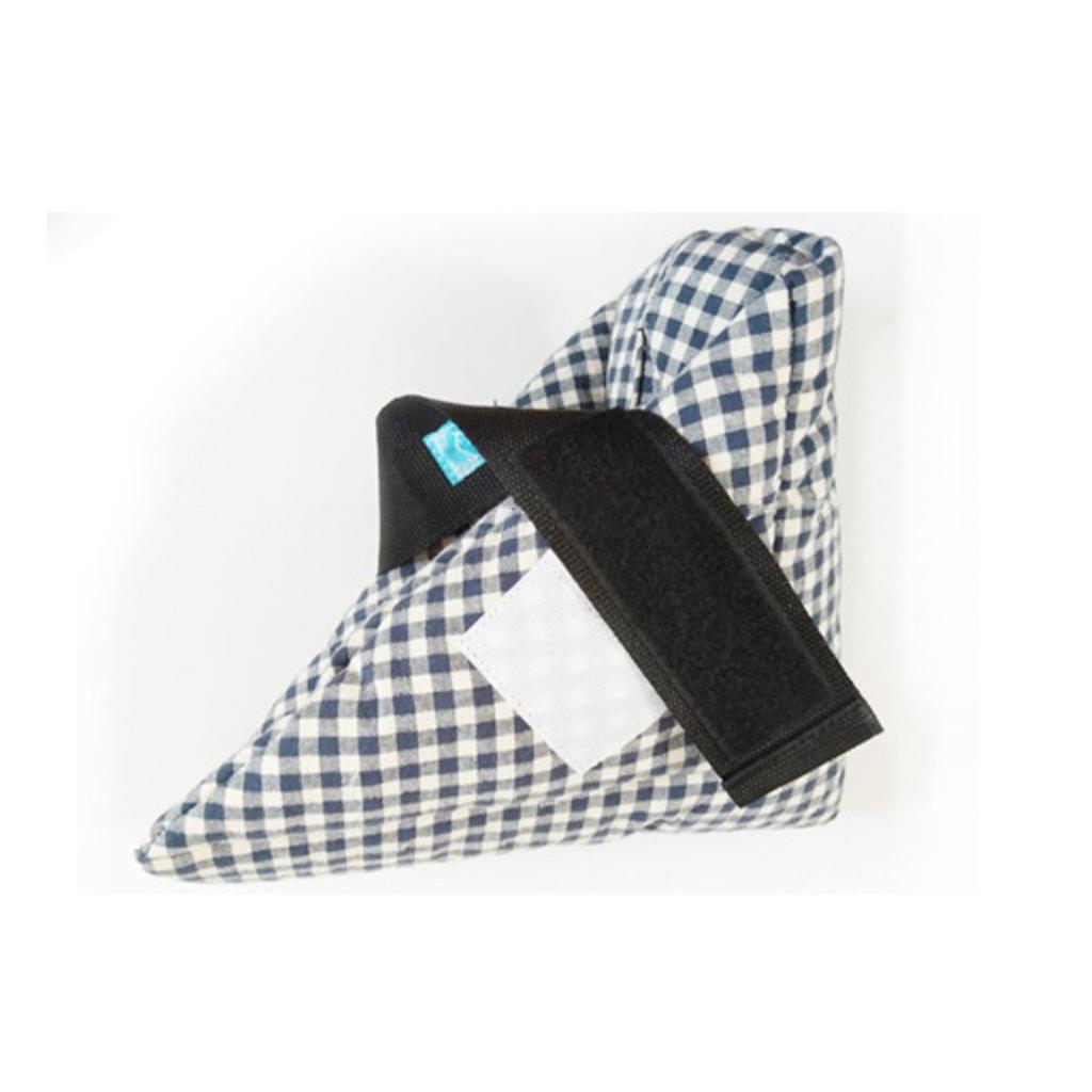 2Pcs Heel Cushion Breathable Soft for Feet Sores Patient blue grid one size