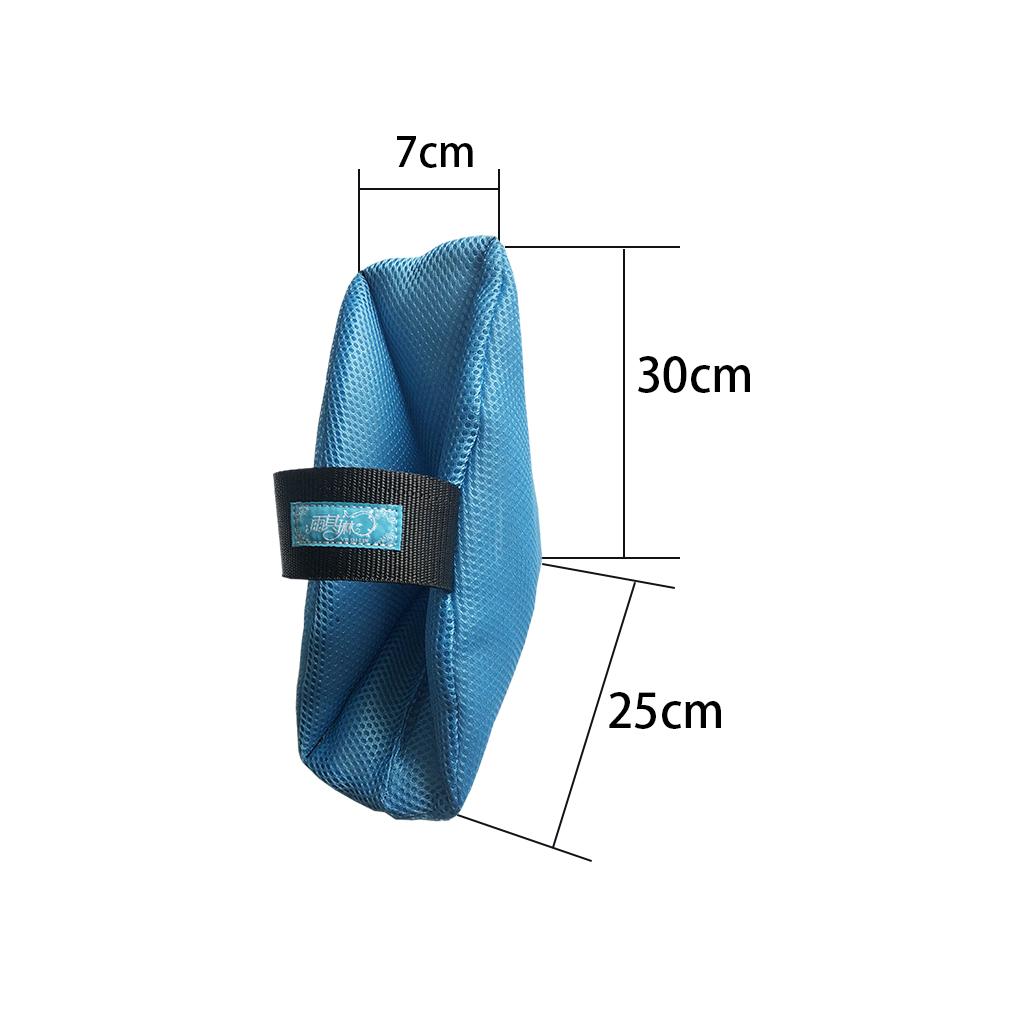 2Pcs Heel Cushion Breathable Soft for Feet Sores Patient blue mesh XXL