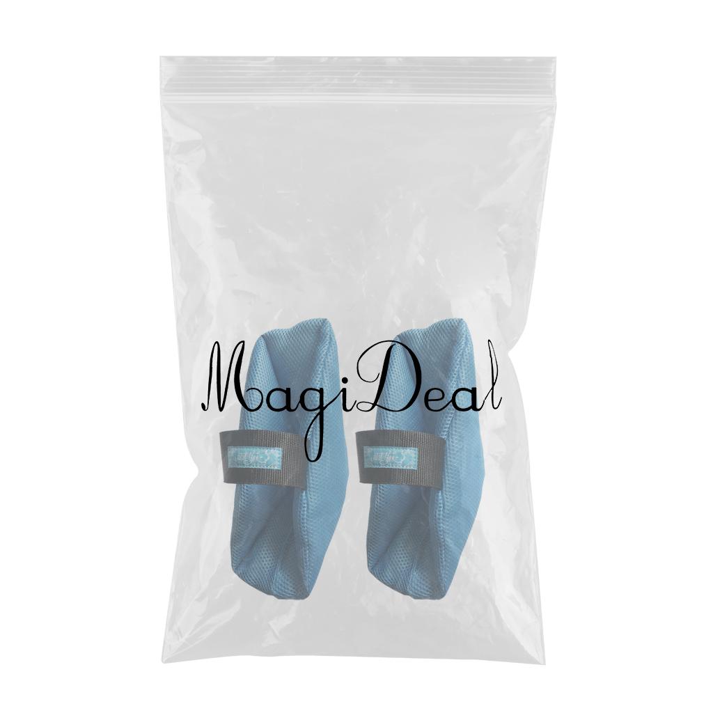 2Pcs Heel Cushion Breathable Soft for Feet Sores Patient blue mesh XXL