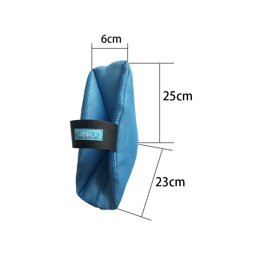 2Pcs Heel Cushion Breathable Soft for Feet Sores Patient blue mesh one size