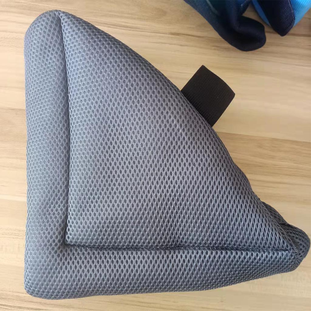 2Pcs Heel Cushion Breathable Soft for Feet Sores Patient gray mesh XXL
