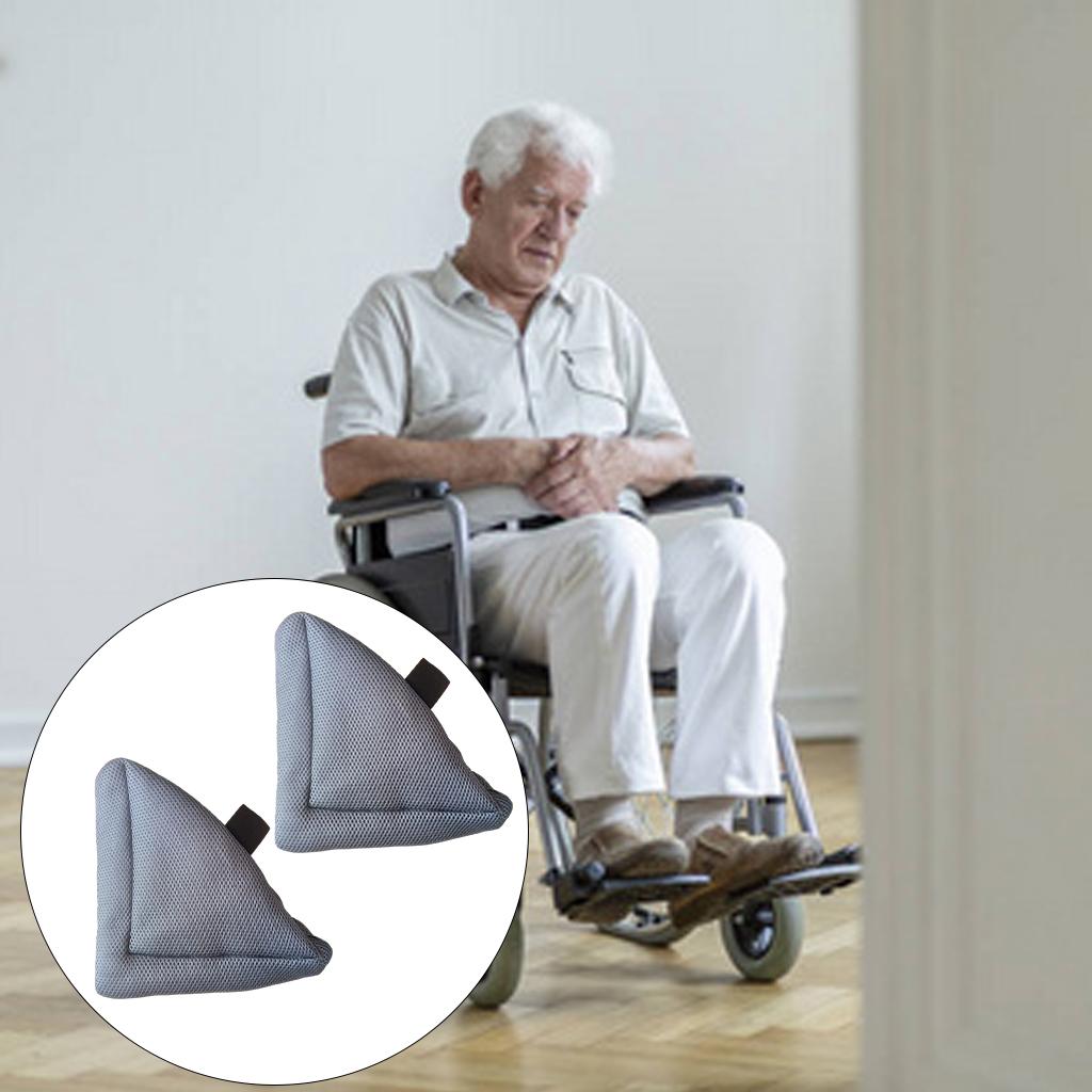 2Pcs Heel Cushion Breathable Soft for Feet Sores Patient gray mesh XXL