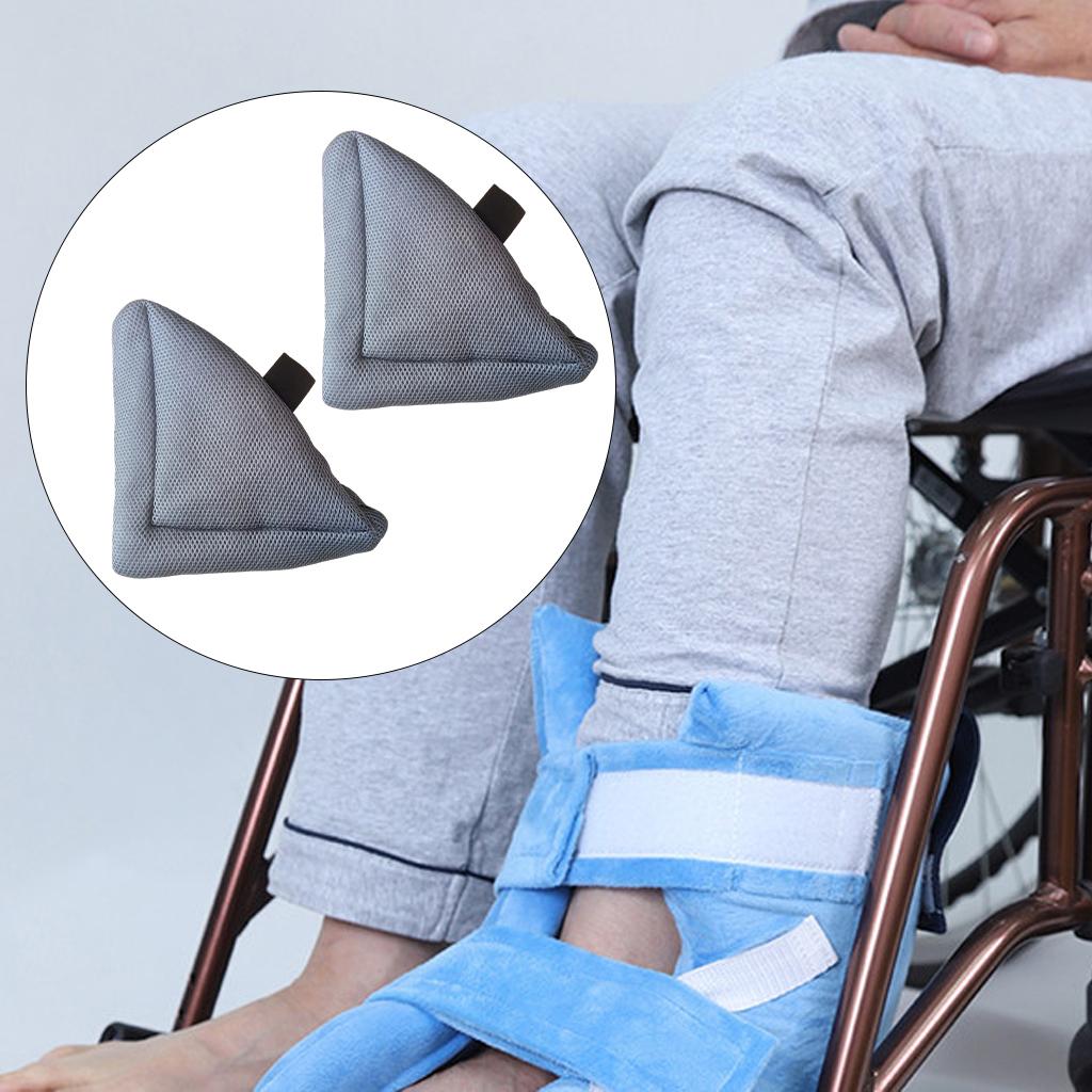 2Pcs Heel Cushion Breathable Soft for Feet Sores Patient gray mesh one size