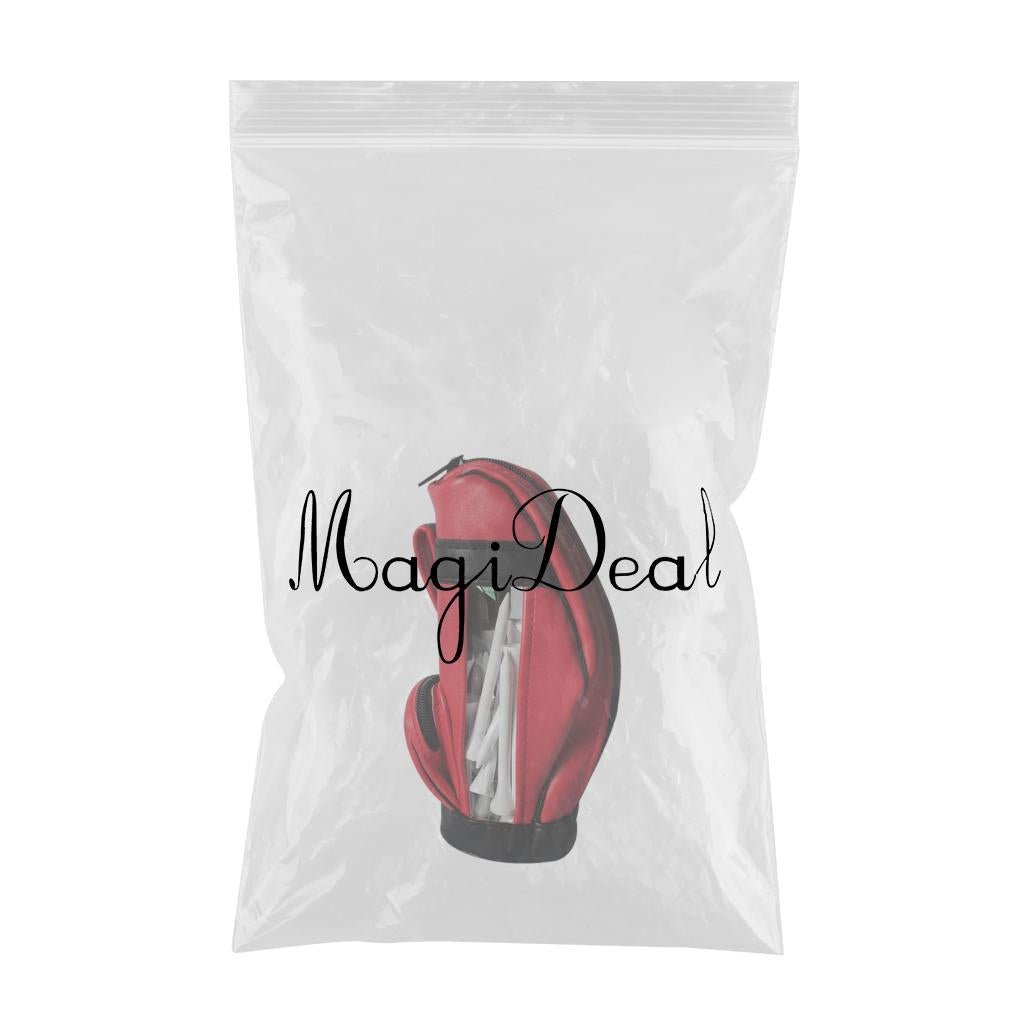 Golf Balls Bag PU Leather Universal for Men Sport Sports Gym Drawstring Bags Red 50Pcs Ball Nail