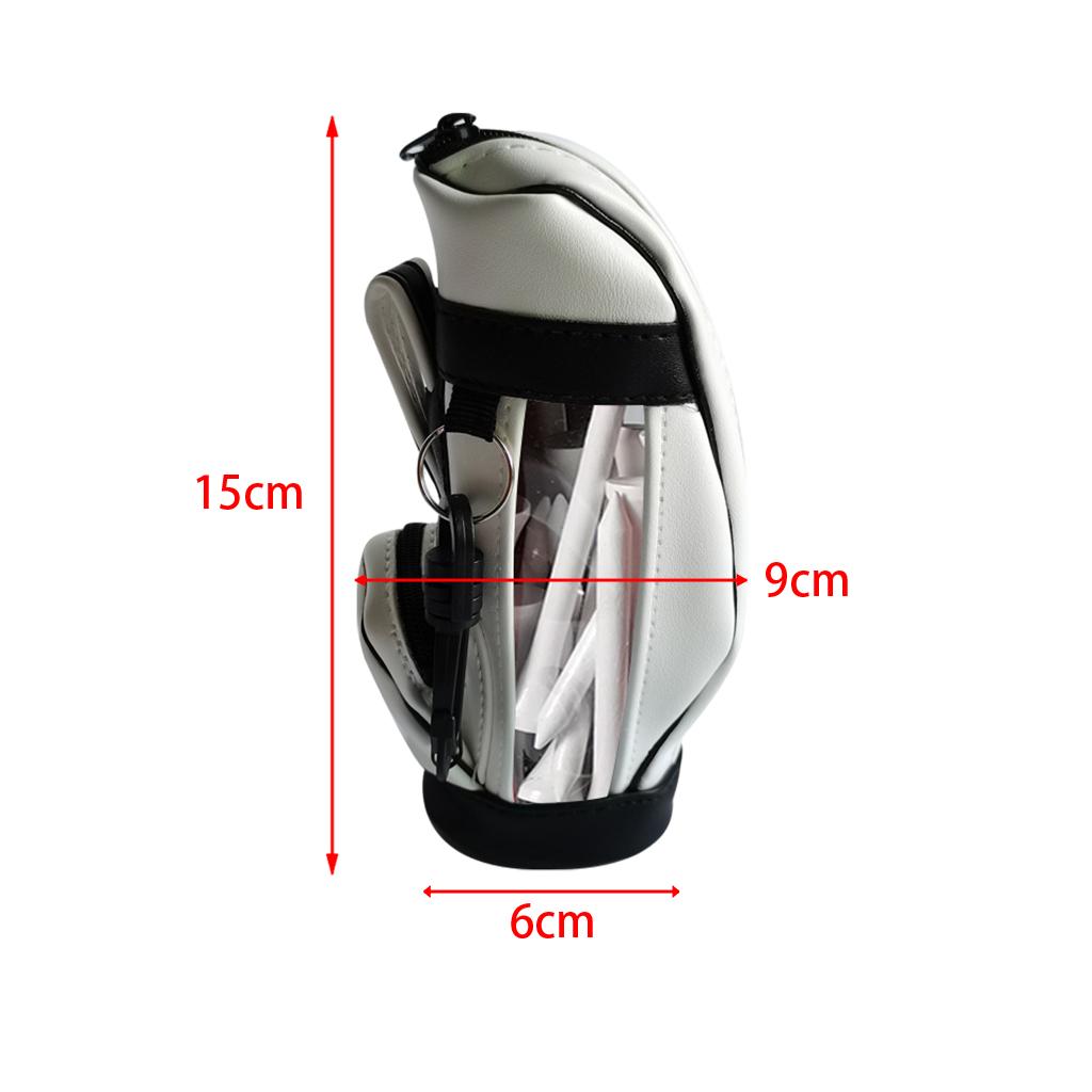 Golf Balls Bag PU Leather Universal for Men Sport Sports Gym Drawstring Bags White 50PcsBall Nail