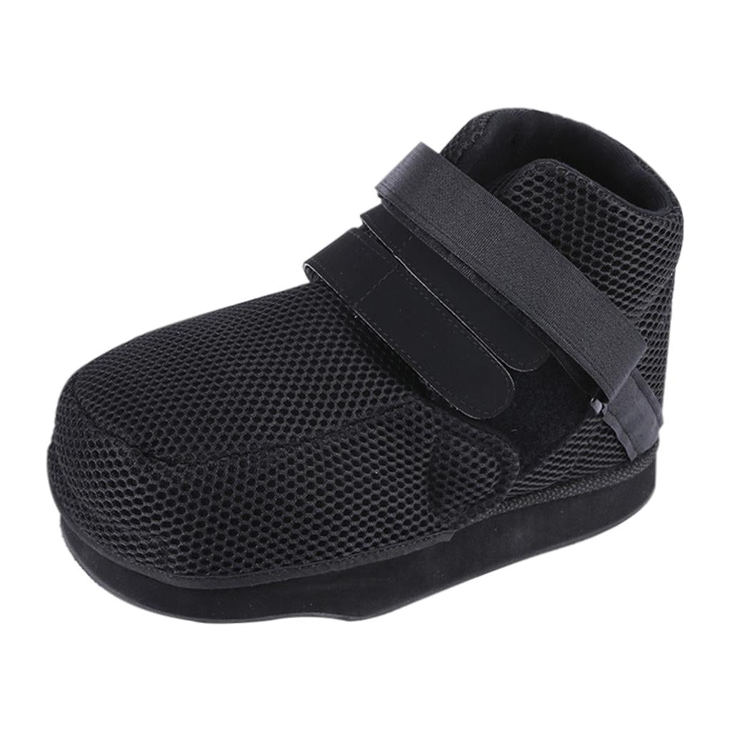 Black Post Surgical Boot Shoe Orthopedic Fracture Support L