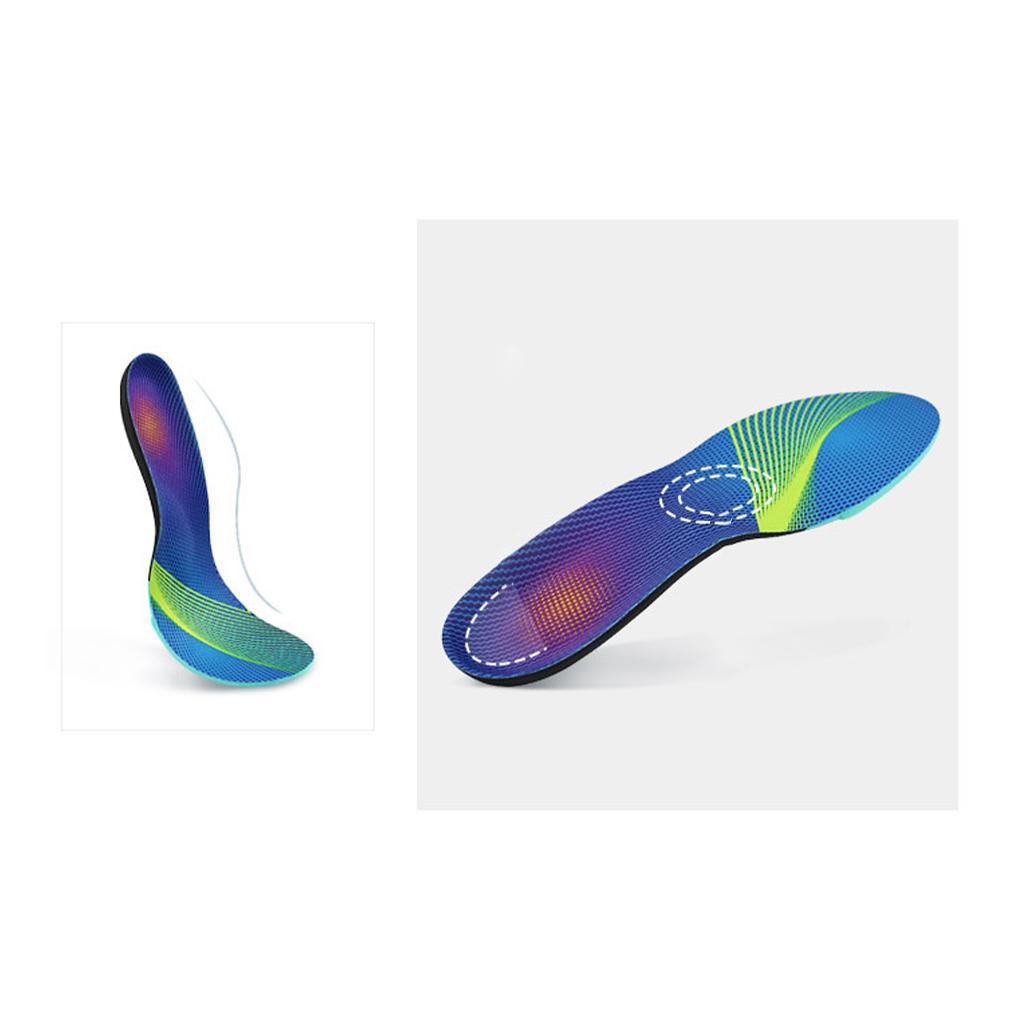 Orthotic Insoles Arch Support Cushioned for Flat Feet Foot Soreness Unisex L