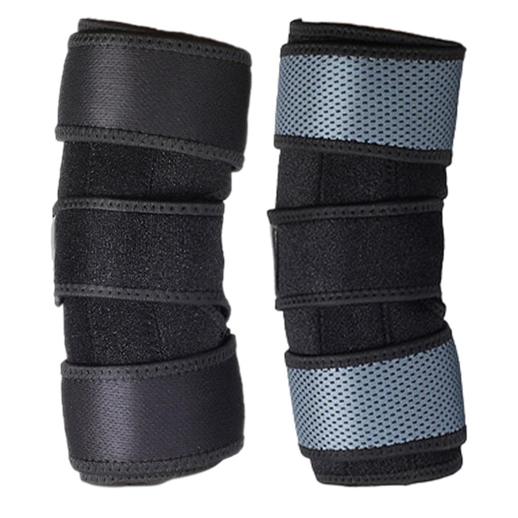 Elbow Pads Protector with Aluminum Splint for Cycling Softball Black