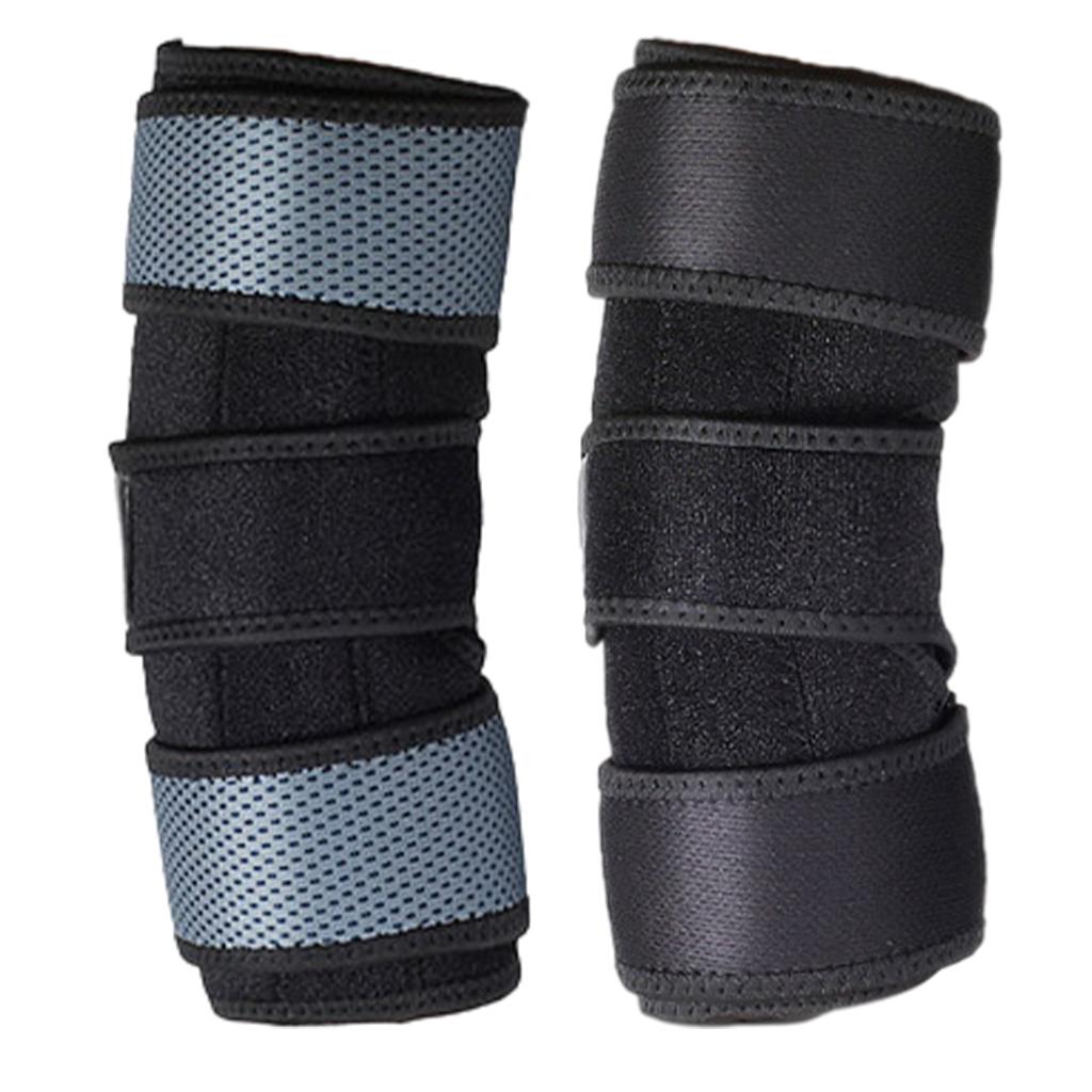 Elbow Pads Protector with Aluminum Splint for Cycling Softball Black