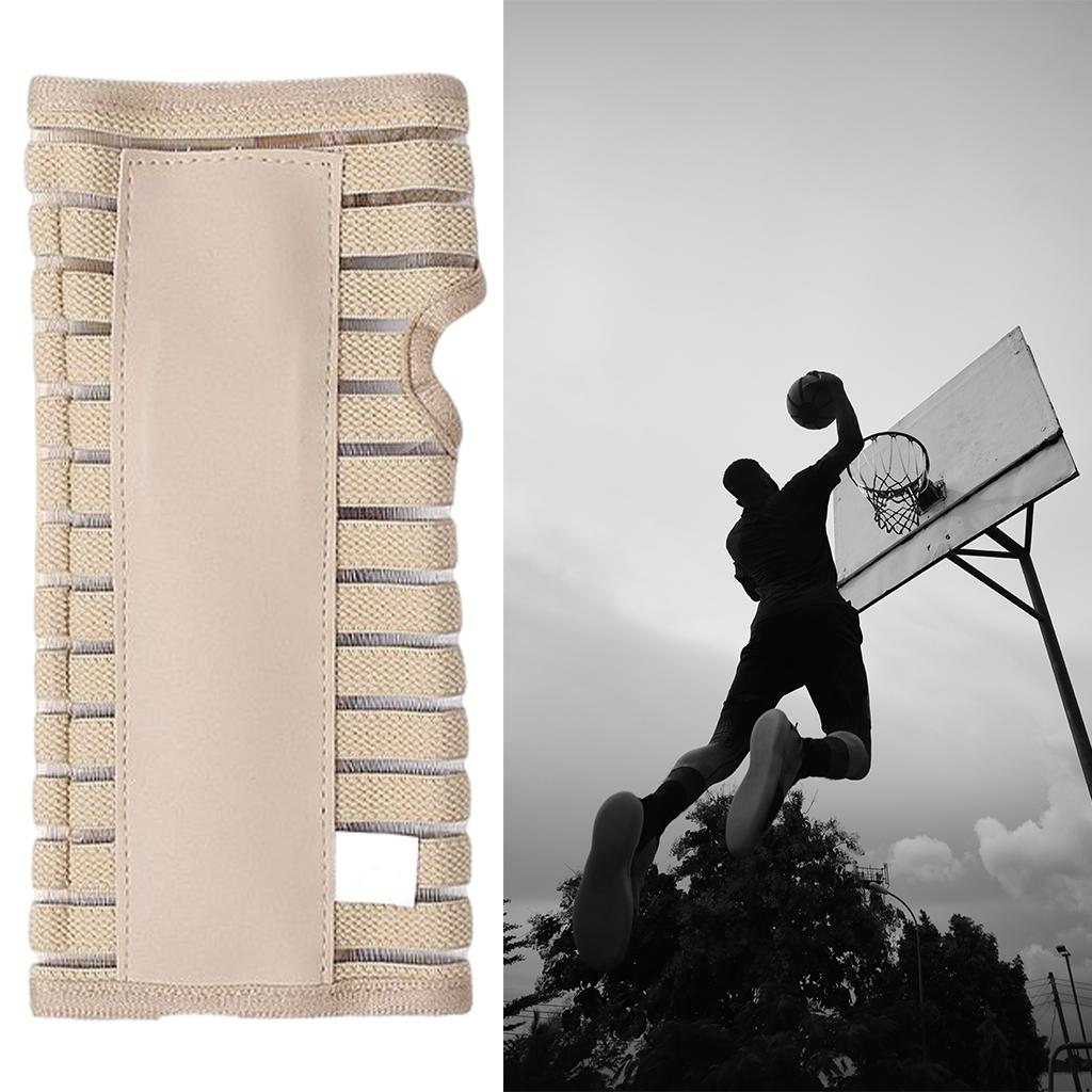 Night Sleep Splint Wrist Brace Support Breathable Large Beige Right