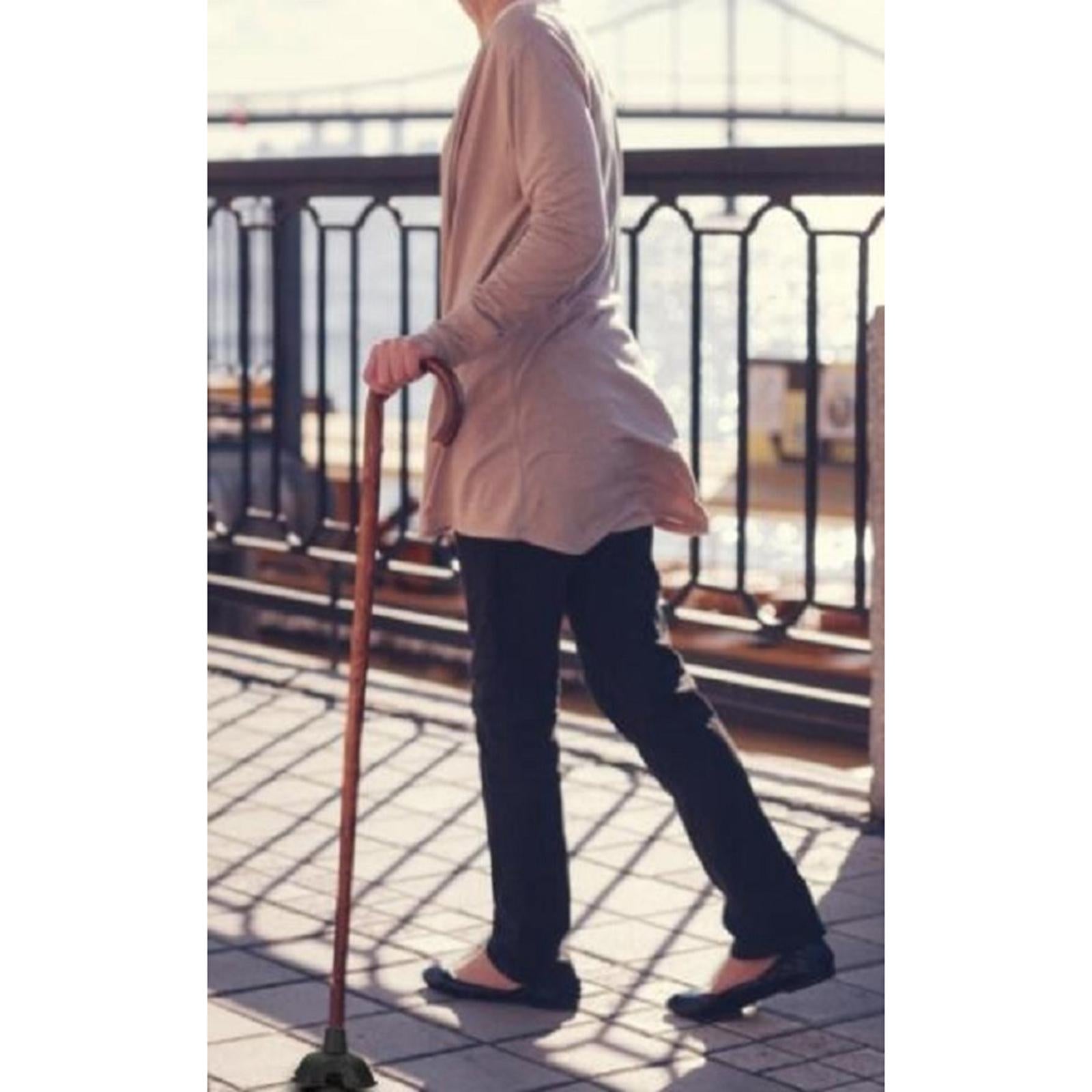 Non-Slip Cane Tip Self Standing Protector Cushion Device for Walking Stick 16mm Caliber