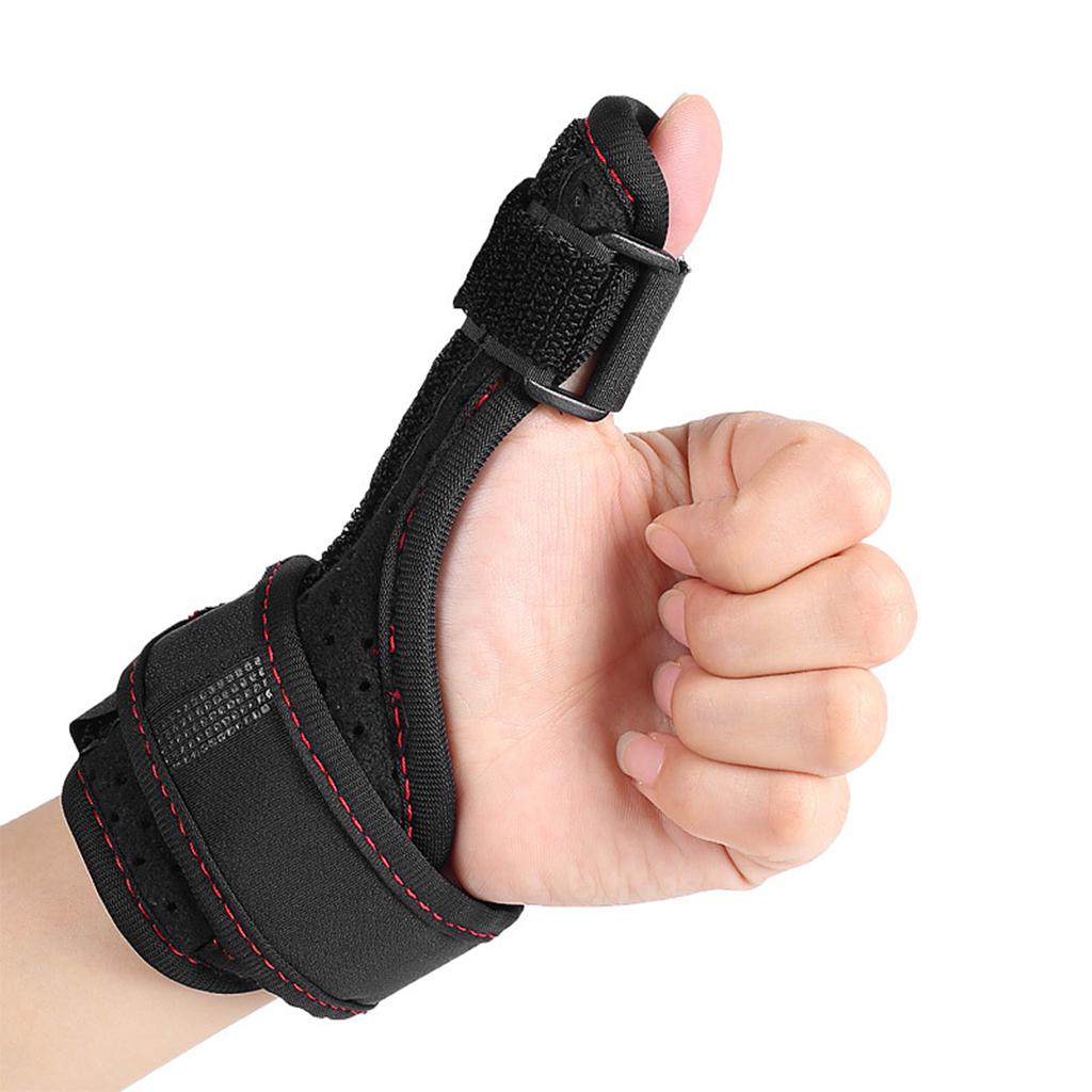 Thumb Stabilizer Universial Holder for Knuckle Sprains Left Right Hand Black