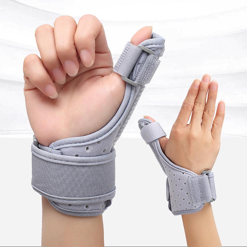 Thumb Stabilizer Universial Holder for Knuckle Sprains Left Right Hand Black