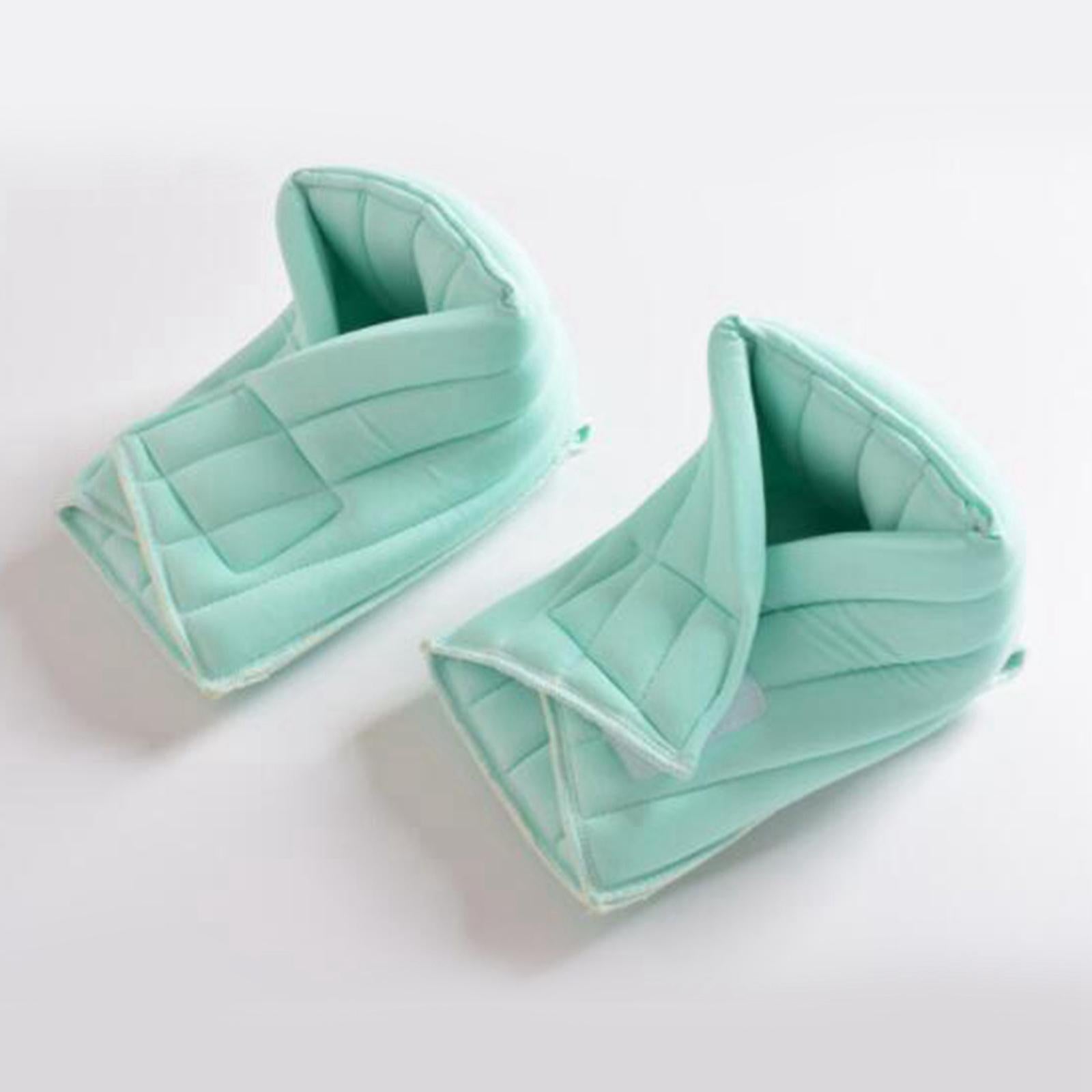 Foot Pillow 1 Pair Guards for Relieve Pressure from Sores and Ulcers Ankles Green