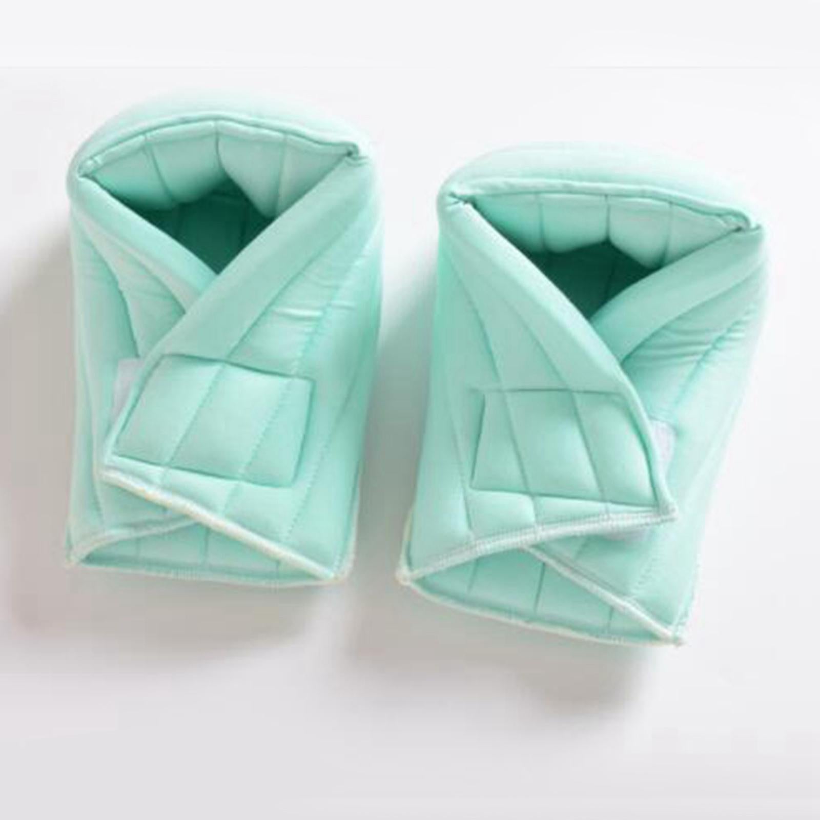 Foot Pillow 1 Pair Guards for Relieve Pressure from Sores and Ulcers Ankles Green