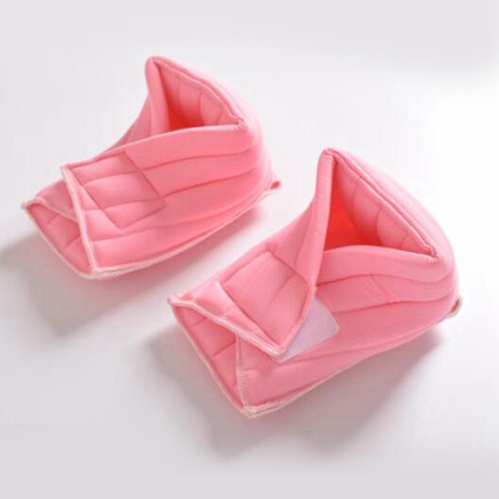 Foot Pillow 1 Pair Guards for Relieve Pressure from Sores and Ulcers Ankles Pink