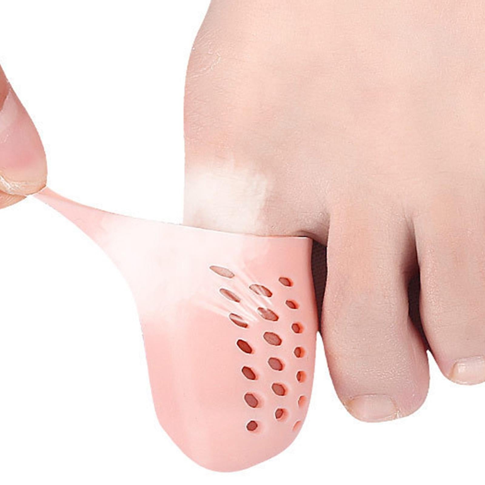 20Pcs Big Toe Caps Holes Protection Cover for Calluses Corns S Blue