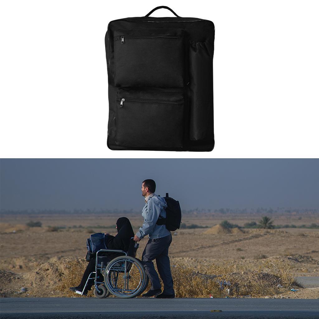 Wheelchair Storage Bag Waterproof Side Organizer for Women Elderly Disabled