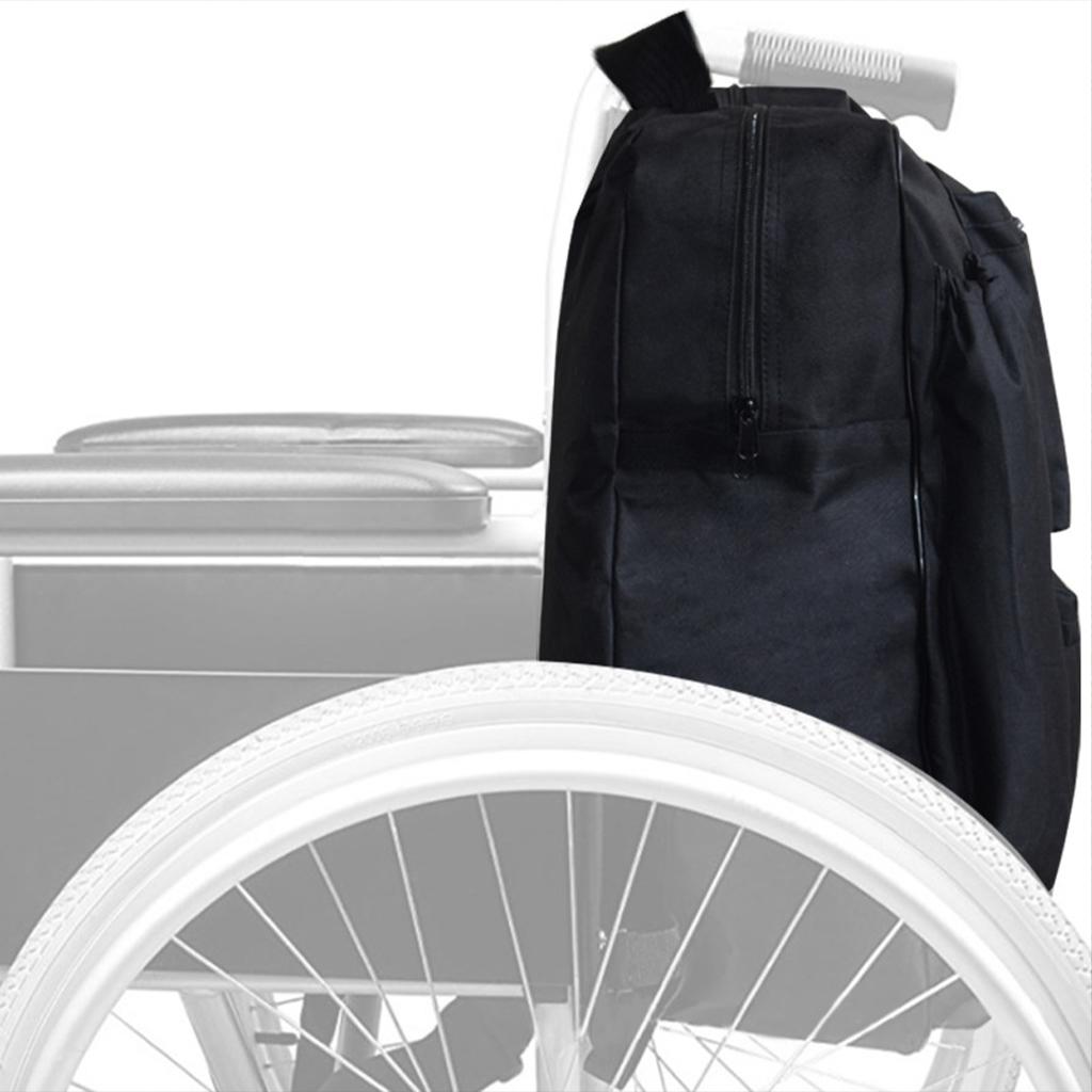 Wheelchair Storage Bag Waterproof Side Organizer for Women Elderly Disabled