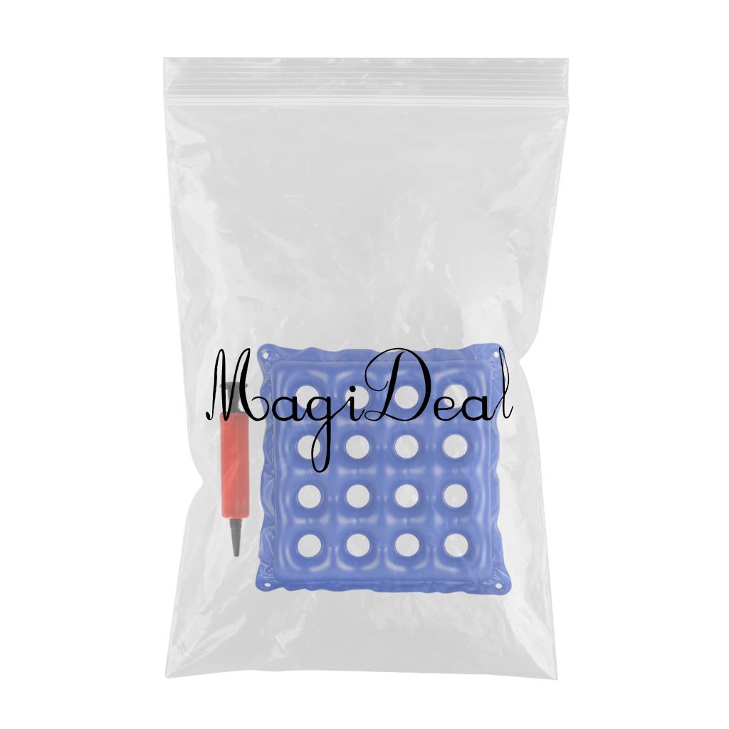 Inflatable Cushion 16 Hole Comfortably for Office Car Adult blue