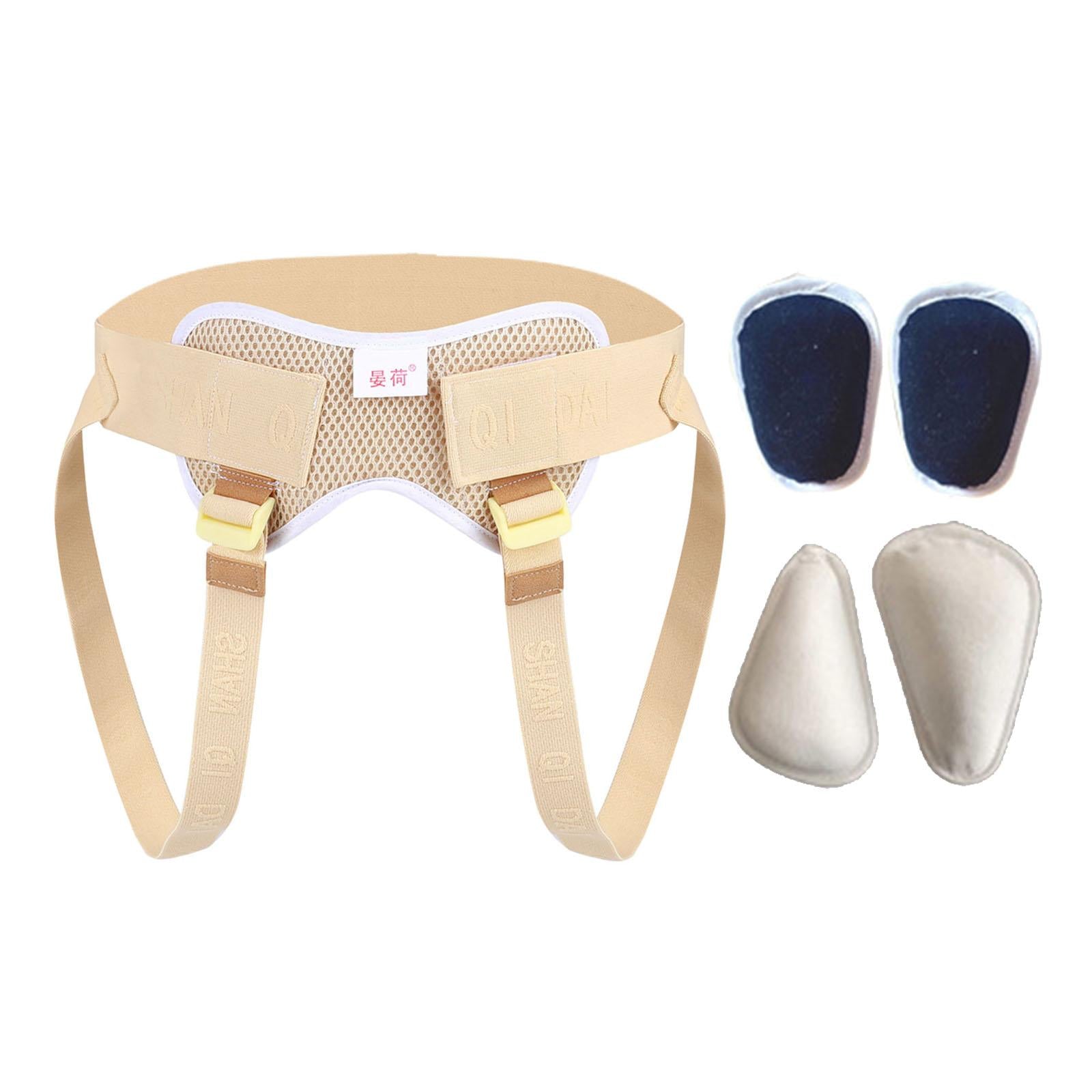 Hernia Support Belt Guard for Men with 4 Pads Recovery 2 Cotton 2 Gel Pads