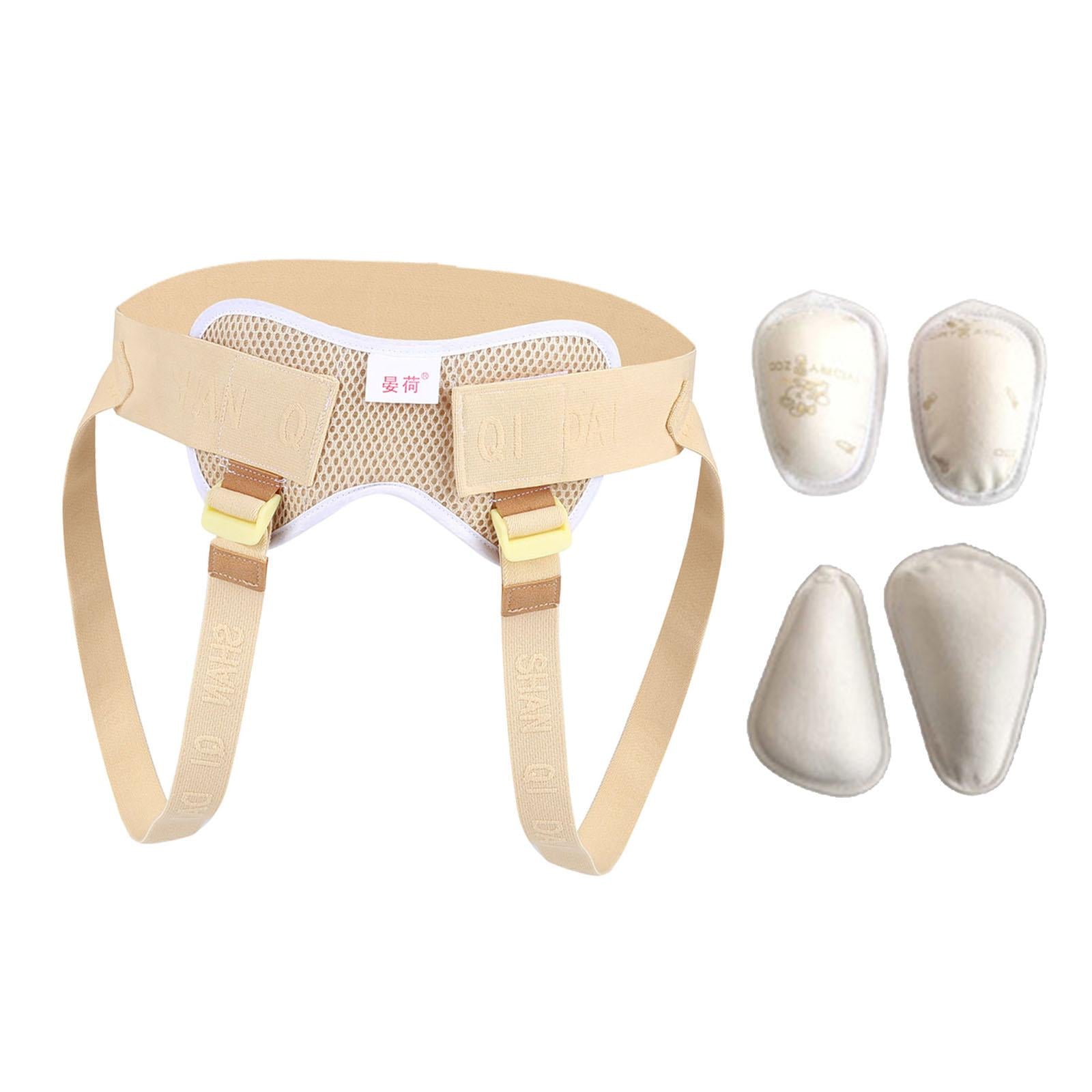Hernia Support Belt Guard for Men with 4 Pads Recovery 4 Silica Gel Pads