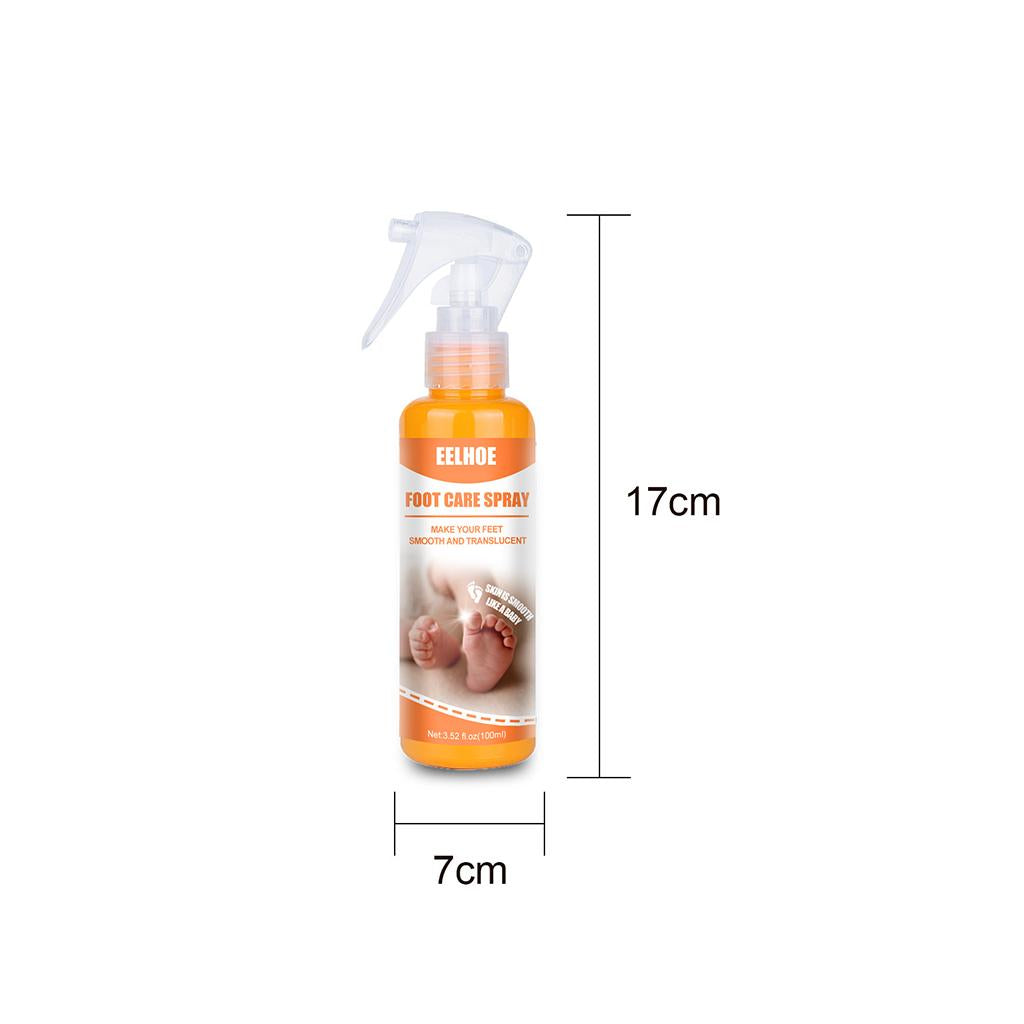 Foot Peeling Spray Feet Hard Skin Remover Hydrating Moisturzing 100ml