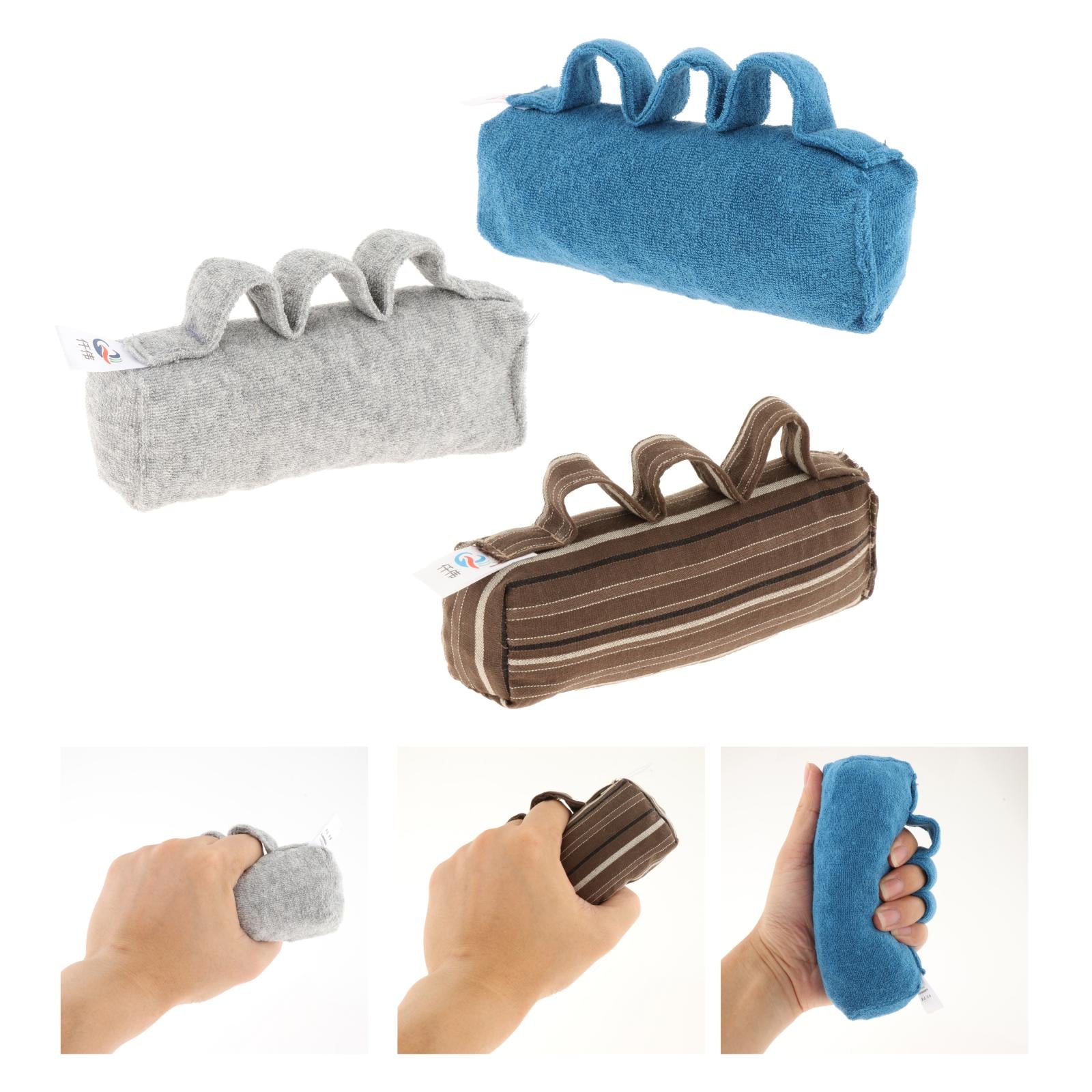 Finger Contracture Cushion Pad Splitter for Hemiplegia Training Stroke Gray