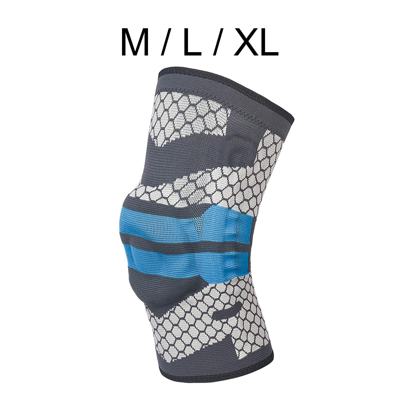 Knee Pads Keep Warm Blue Comfort Soft Inner for Running Adults 13.8-16.1inch