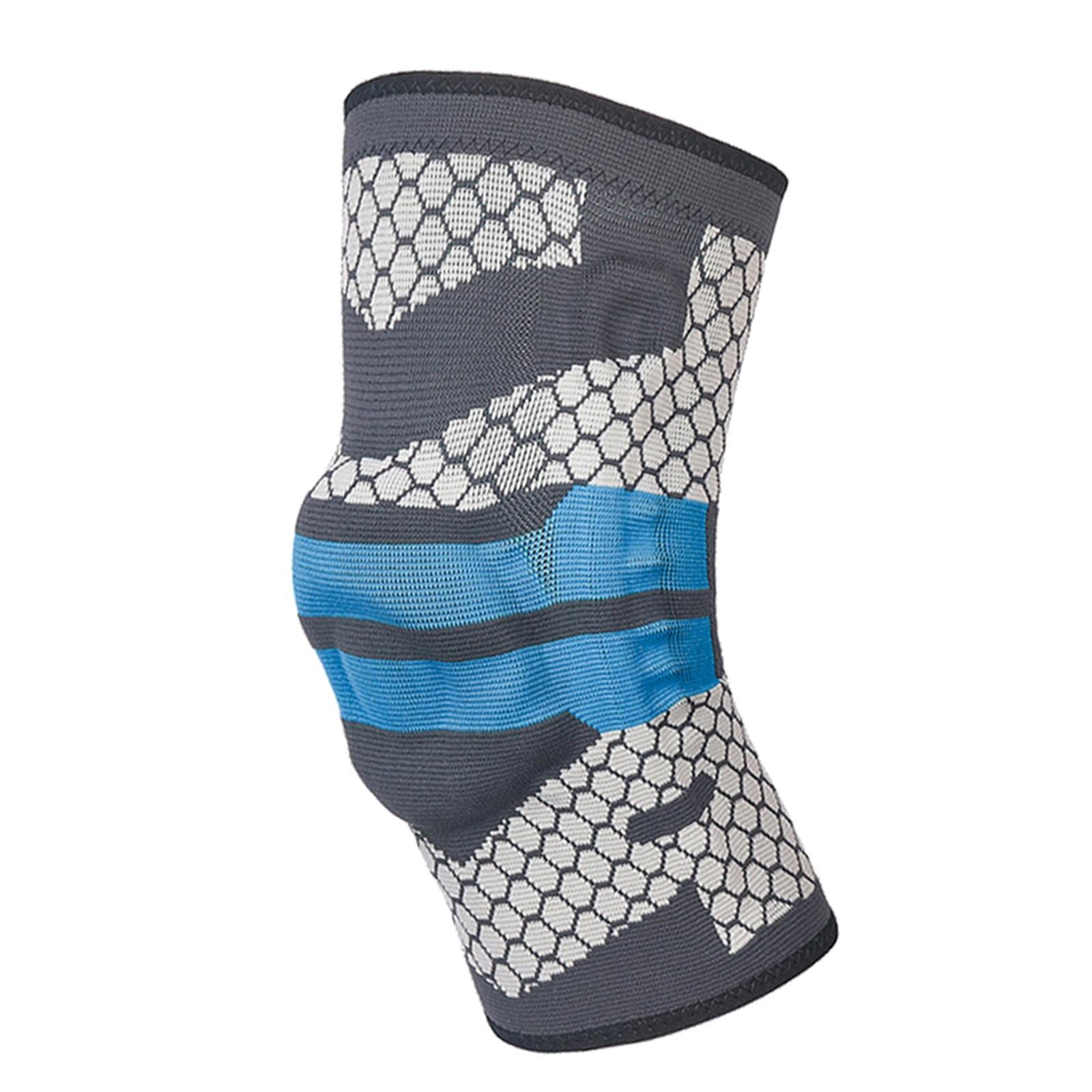 Knee Pads Keep Warm Blue Comfort Soft Inner for Running Adults 13.8-16.1inch