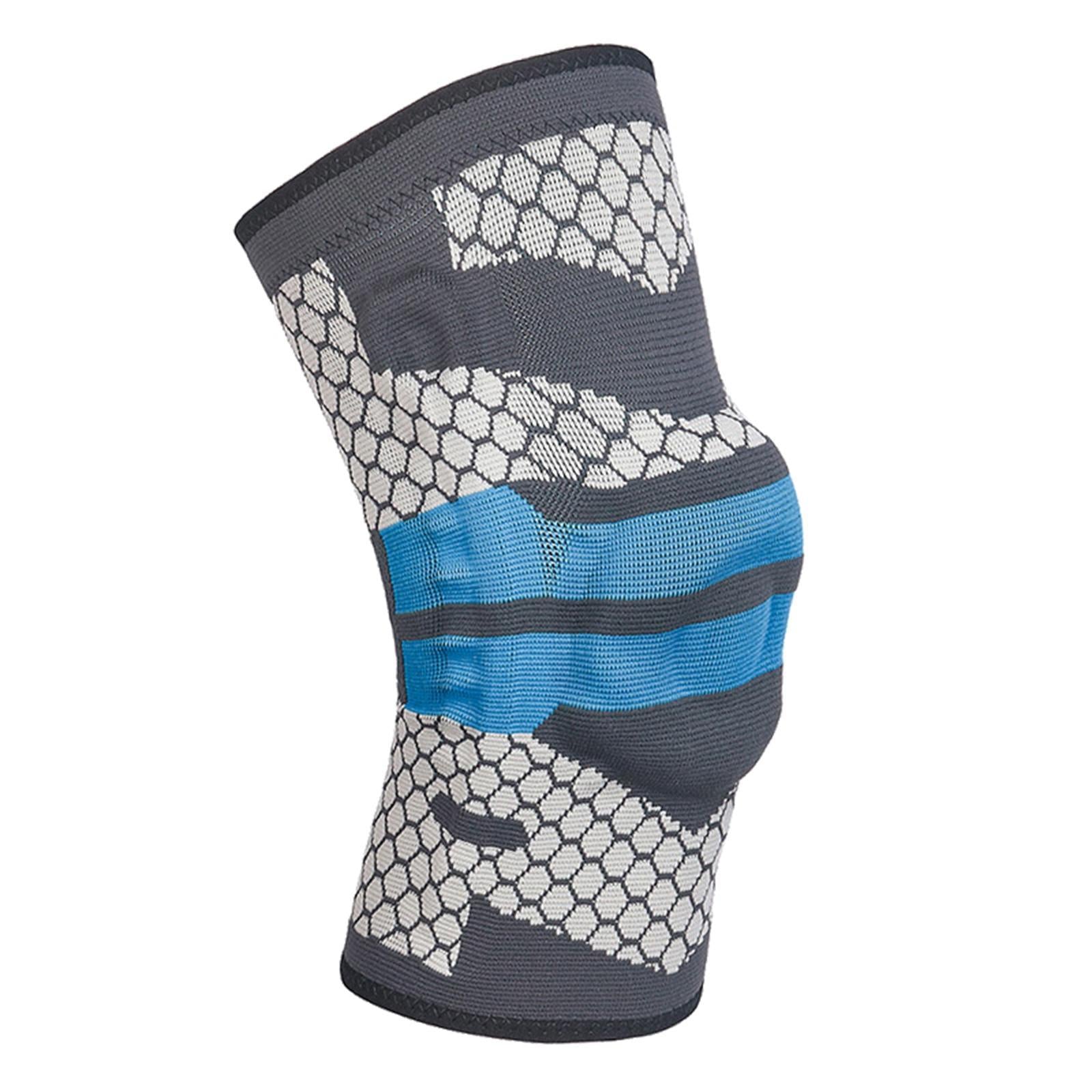 Knee Pads Keep Warm Blue Comfort Soft Inner for Running Adults 13.8-16.1inch