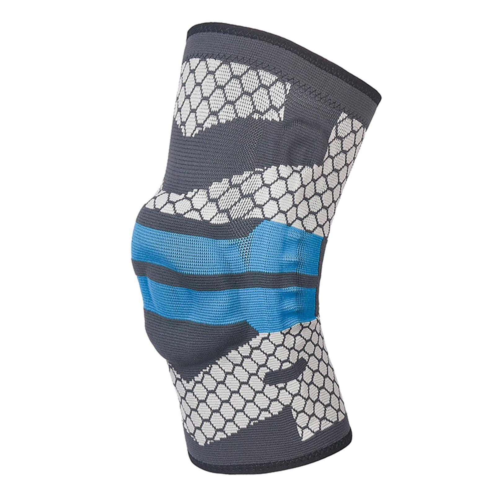 Knee Pads Keep Warm Blue Comfort Soft Inner for Running Adults 18.9-21.7inch