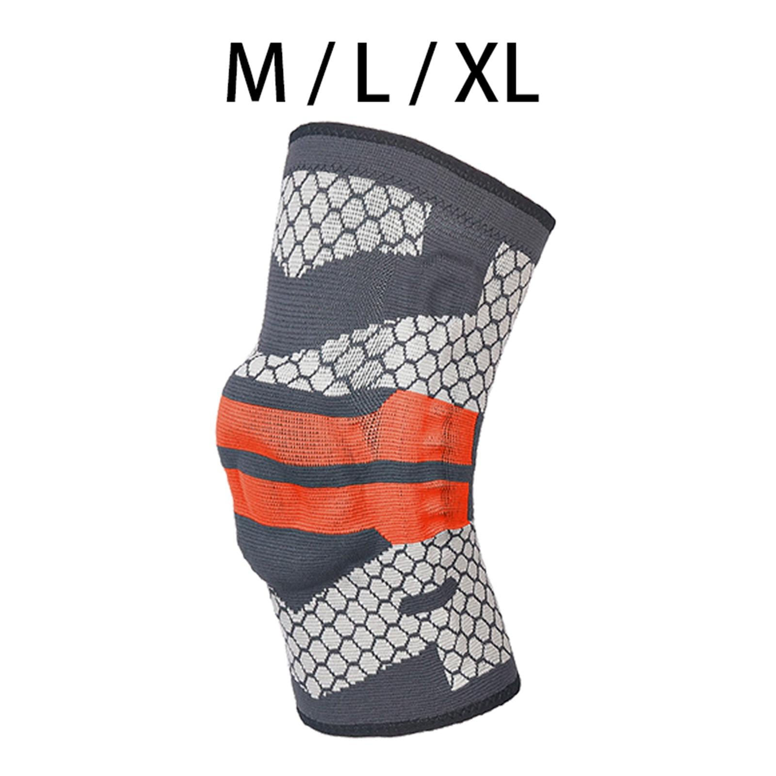 Knee Brace Patella Silicone Gel Pads for Running Volleyball Men Women M