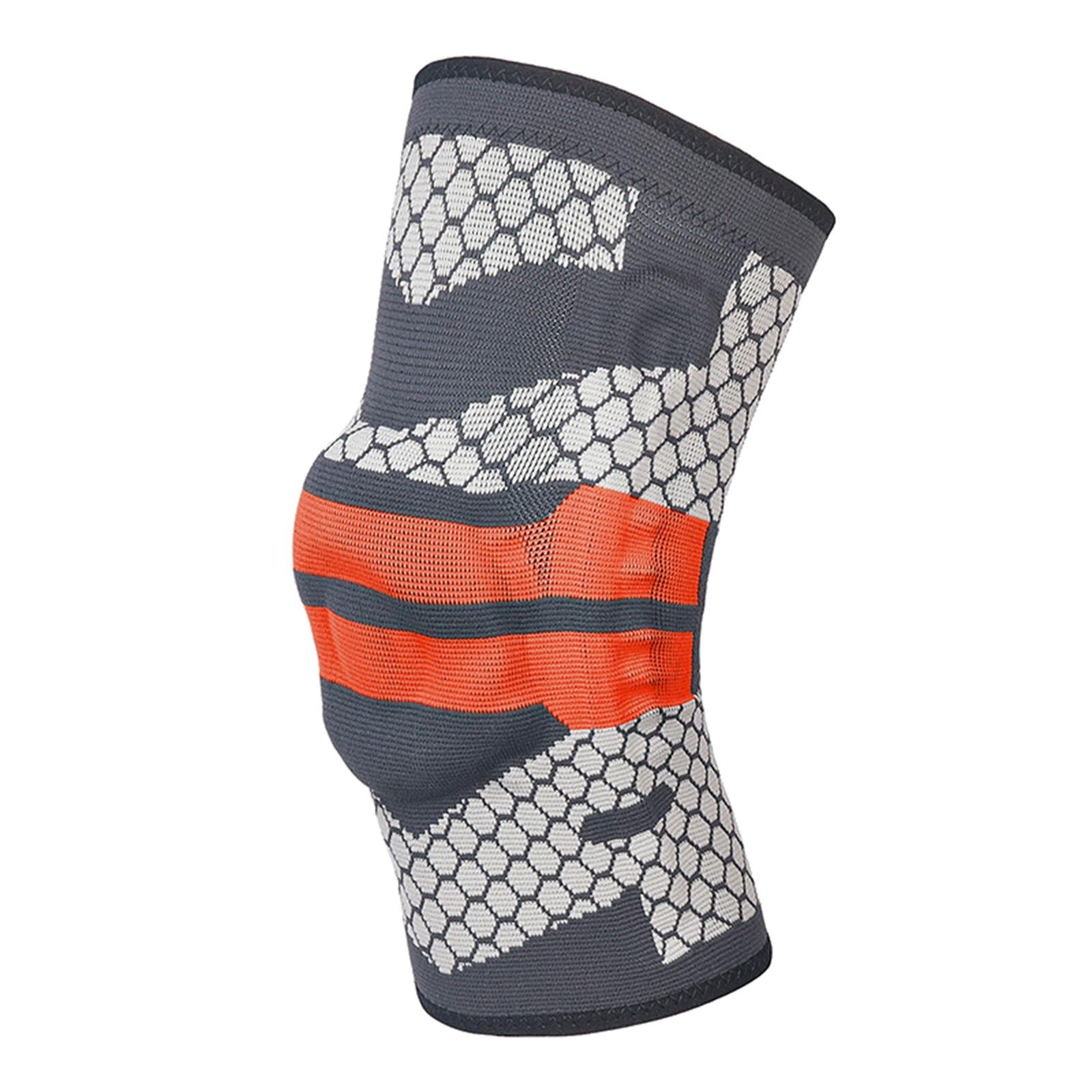 Knee Brace Patella Silicone Gel Pads for Running Volleyball Men Women XL