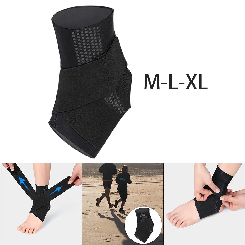 Ankle Brace Compression Sleeve Breathable for Plantar Fasciitis Men Women M