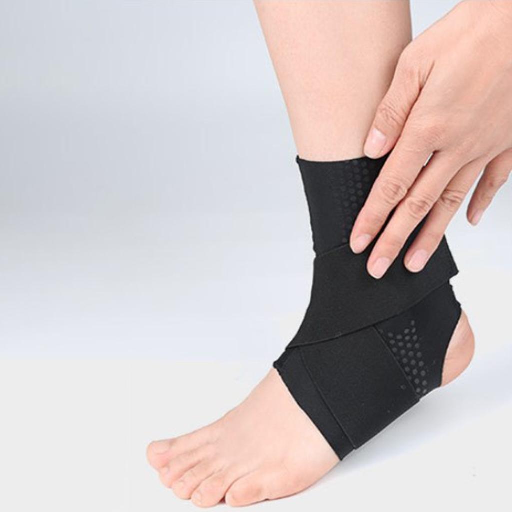 Ankle Brace Compression Sleeve Breathable for Plantar Fasciitis Men Women L