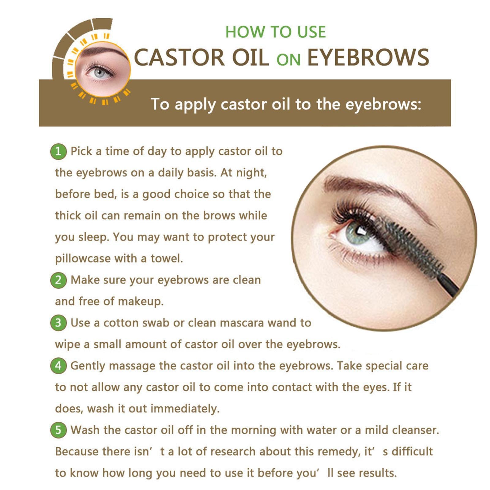 Castor Oil Eyelashes Growth Serum Lift Eye Lashes for Hair Regrowth Lashes
